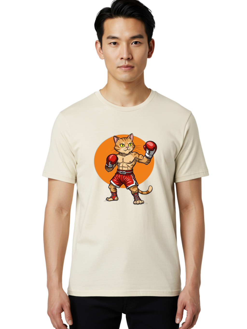 Muay-Thai-Cat Men'S Graphic Tee, 100% Cotton, Comfortable Casual Summer Wear, Machine Washable, Vintage Camera, Old Camera, Antique Camera, Black Camera, Classic Photography, Photography Equipment, Nostalgic Device, Film Camera, Camera Art Bam945