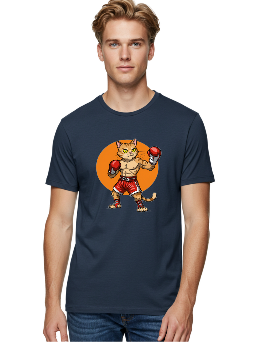 Muay-Thai-Cat Men'S Graphic Tee, 100% Cotton, Comfortable Casual Summer Wear, Machine Washable, Vintage Camera, Old Camera, Antique Camera, Black Camera, Classic Photography, Photography Equipment, Nostalgic Device, Film Camera, Camera Art Bam945