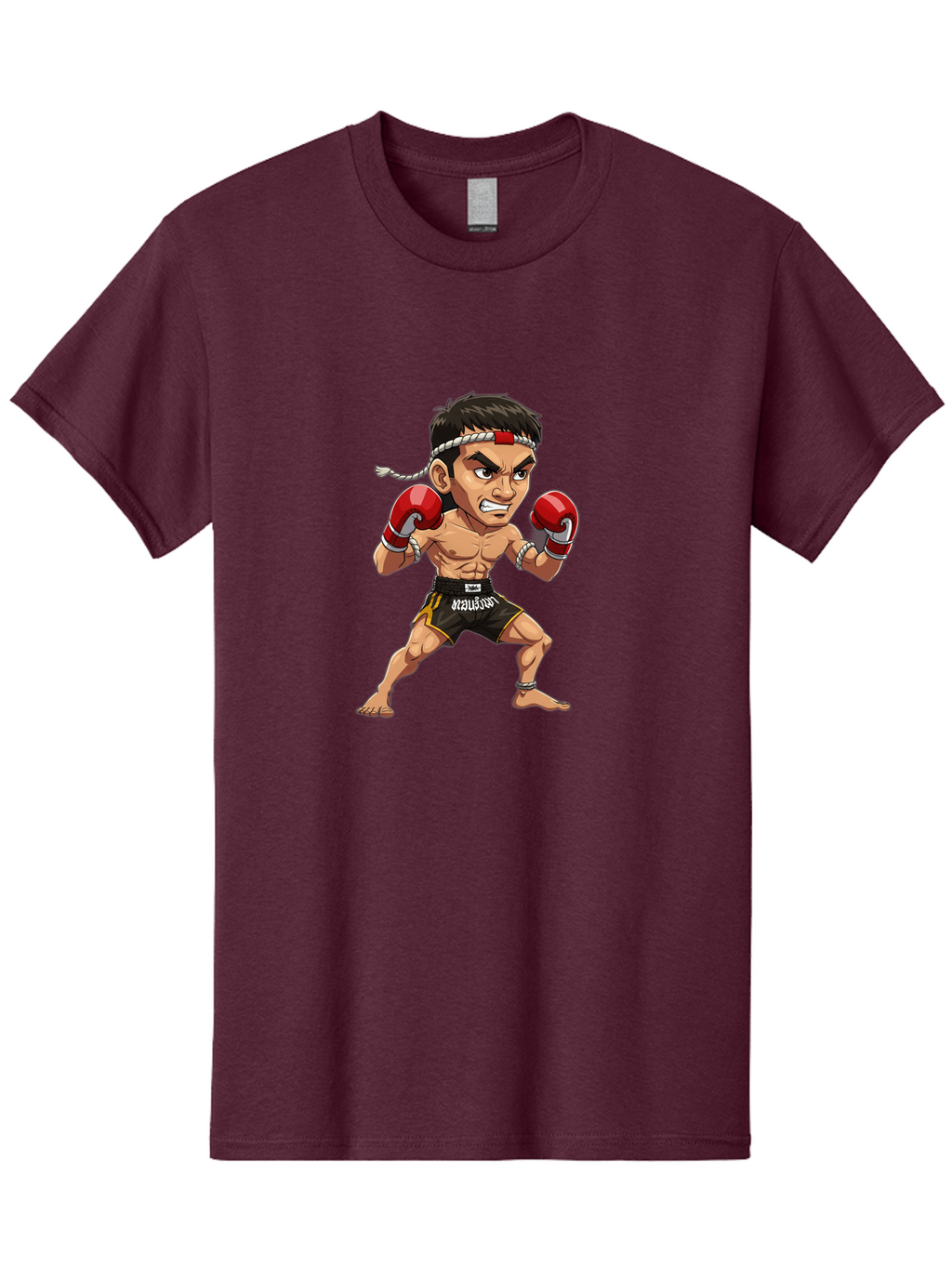 Muay-Thai-Fighter-1 Men'S Graphic Tee, 100% Cotton, Comfortable Casual Summer Wear, Machine Washable, Vintage Camera, Old Camera, Antique Camera, Black Camera, Classic Photography, Photography Equipment, Nostalgic Device, Film Camera, Bam946