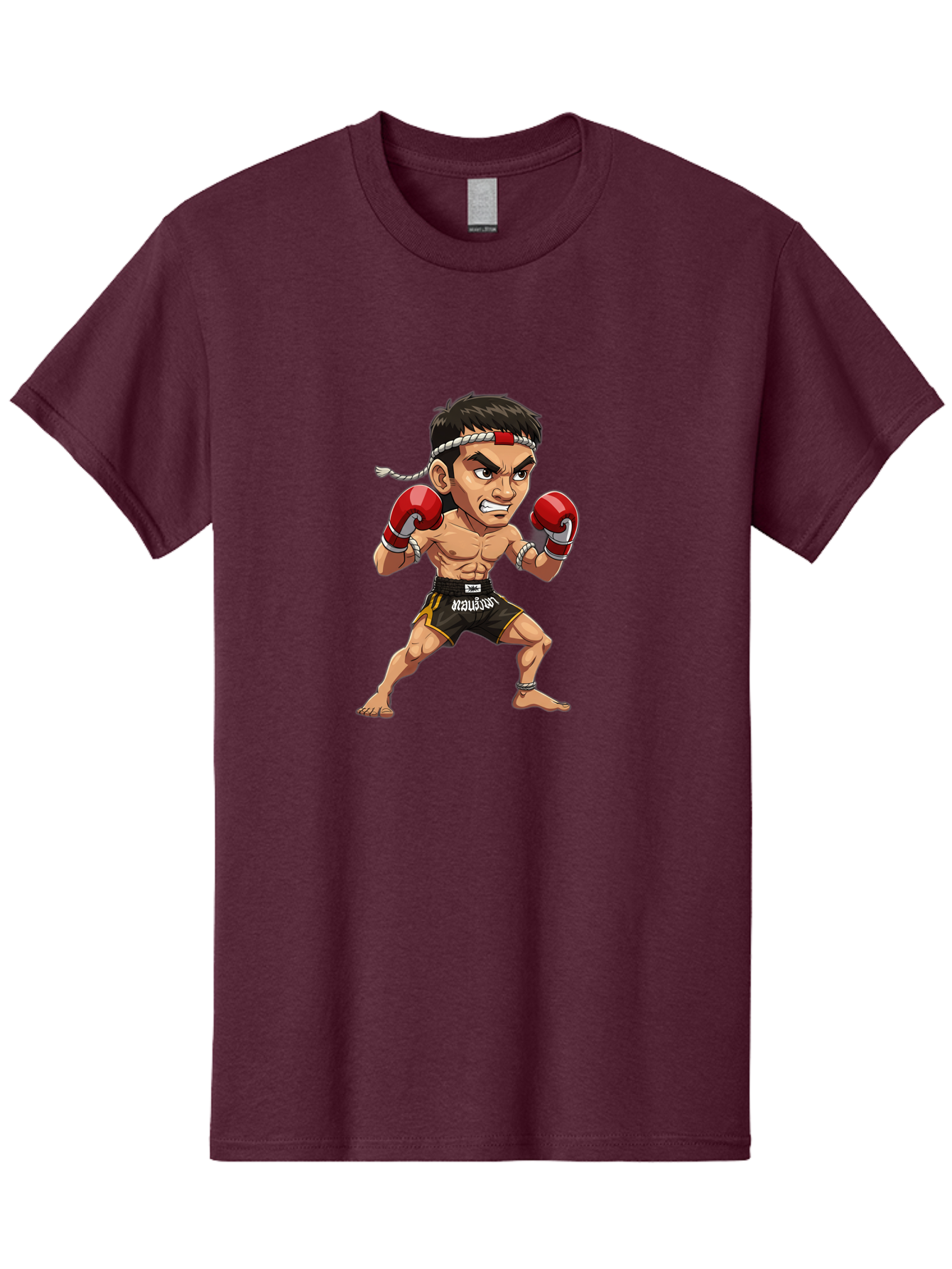 Muay-Thai-Fighter-1 Men'S Graphic Tee, 100% Cotton, Comfortable Casual Summer Wear, Machine Washable, Vintage Camera, Old Camera, Antique Camera, Black Camera, Classic Photography, Photography Equipment, Nostalgic Device, Film Camera, Bam946