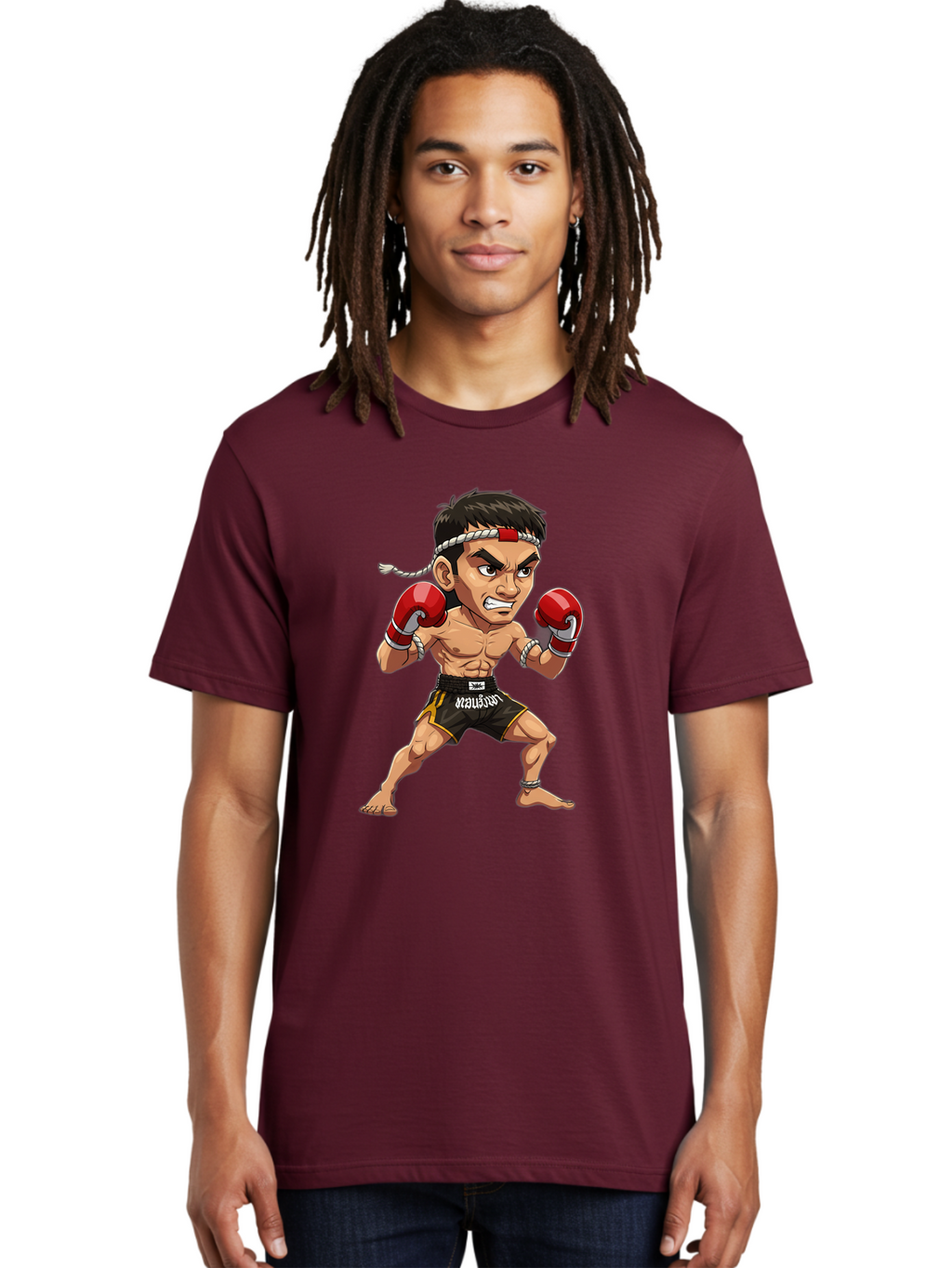 Muay-Thai-Fighter-1 Men'S Graphic Tee, 100% Cotton, Comfortable Casual Summer Wear, Machine Washable, Vintage Camera, Old Camera, Antique Camera, Black Camera, Classic Photography, Photography Equipment, Nostalgic Device, Film Camera, Bam946