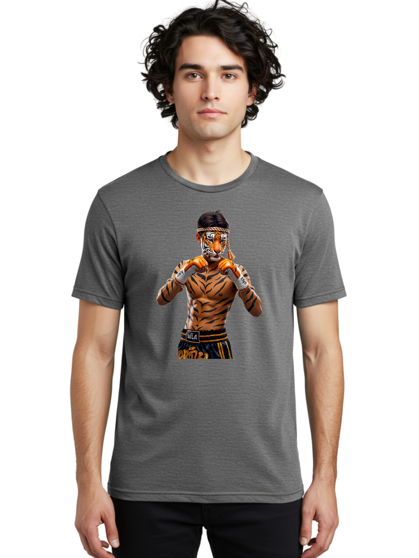 Muay-Thai-Fighter-3 Men'S Graphic Tee, 100% Cotton, Comfortable Casual Summer Wear, Machine Washable, Vintage Camera, Old Camera, Antique Camera, Black Camera, Classic Photography, Photography Equipment, Nostalgic Device, Film Camera, Bam948