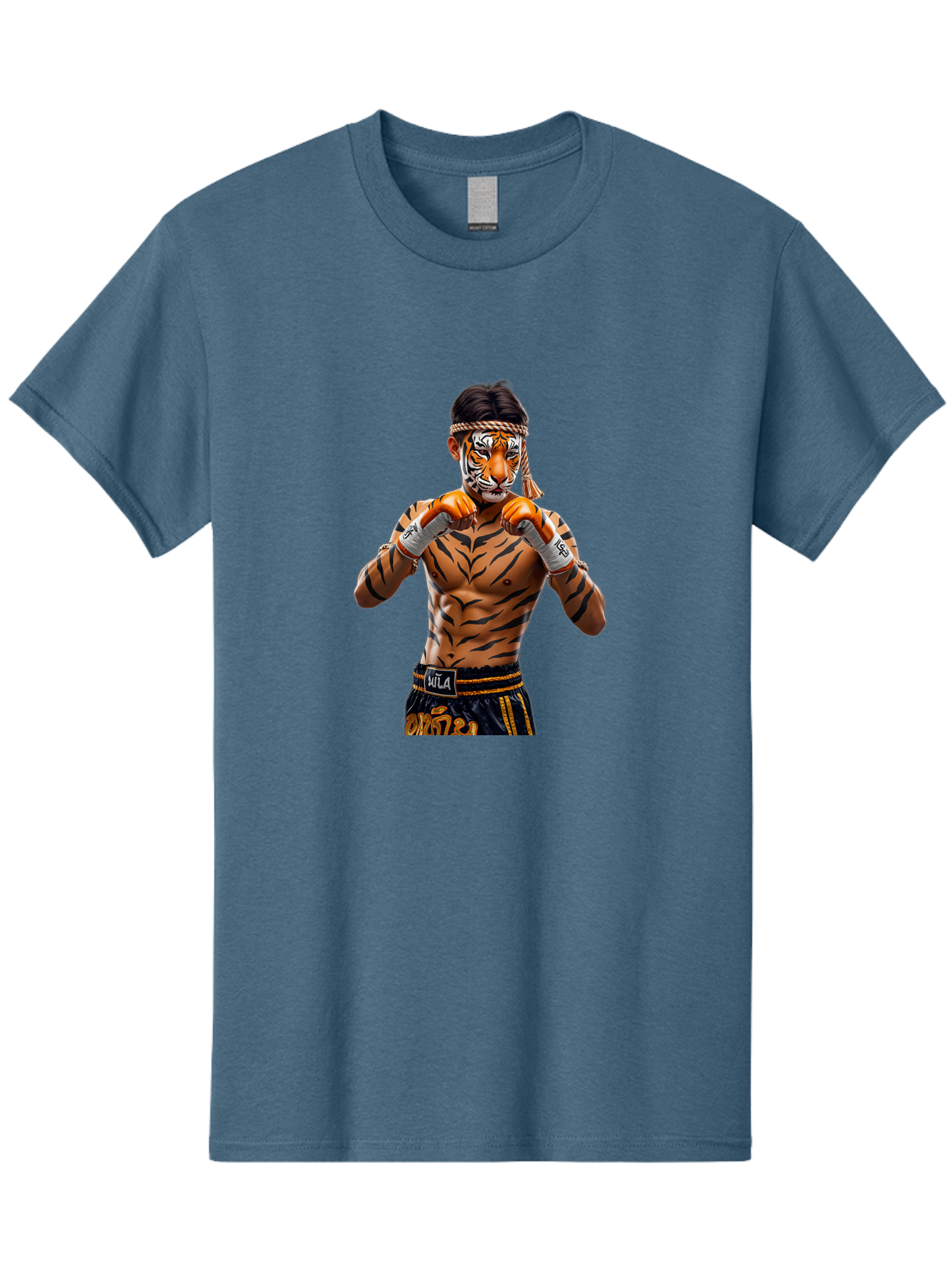 Muay-Thai-Fighter-3 Men'S Graphic Tee, 100% Cotton, Comfortable Casual Summer Wear, Machine Washable, Vintage Camera, Old Camera, Antique Camera, Black Camera, Classic Photography, Photography Equipment, Nostalgic Device, Film Camera, Bam948