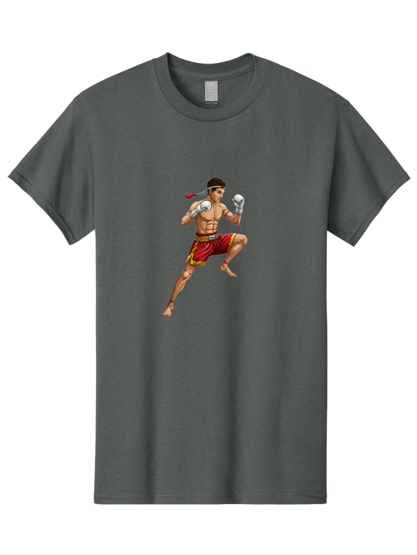Muay-Thai-Fighter-4 Men'S Graphic Tee, 100% Cotton, Comfortable Casual Summer Wear, Machine Washable, Vintage Camera, Old Camera, Antique Camera, Black Camera, Classic Photography, Photography Equipment, Nostalgic Device, Film Camera, Bam949