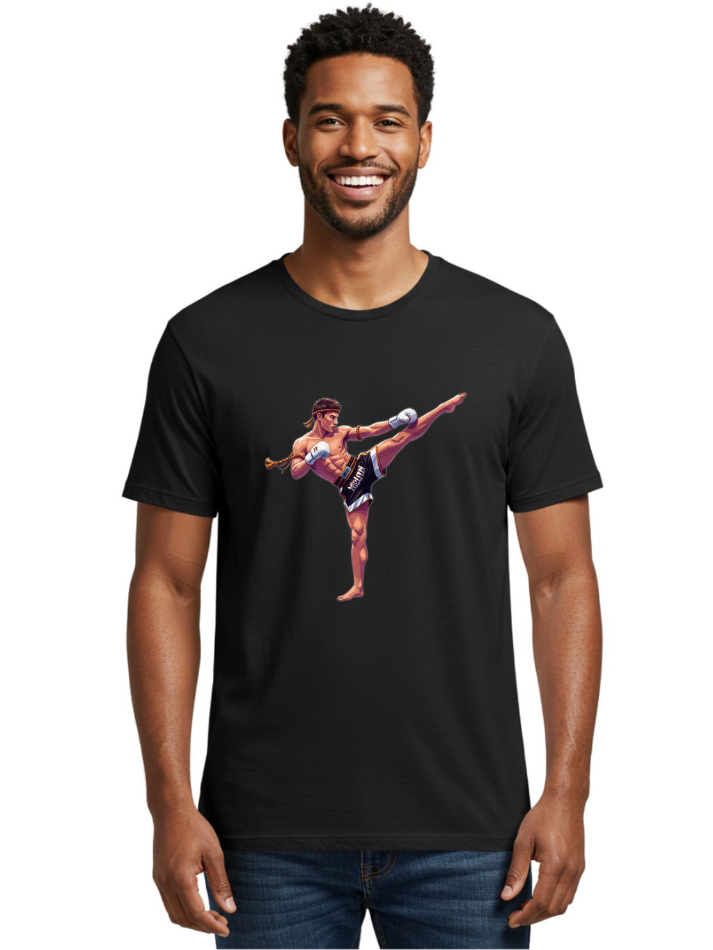 Muaythai-Kick Men'S Graphic Tee, 100% Cotton, Comfortable Casual Summer Wear, Machine Washable, Vintage Camera, Old Camera, Antique Camera, Black Camera, Classic Photography, Photography Equipment, Nostalgic Device, Film Camera, Camera Art Bam956