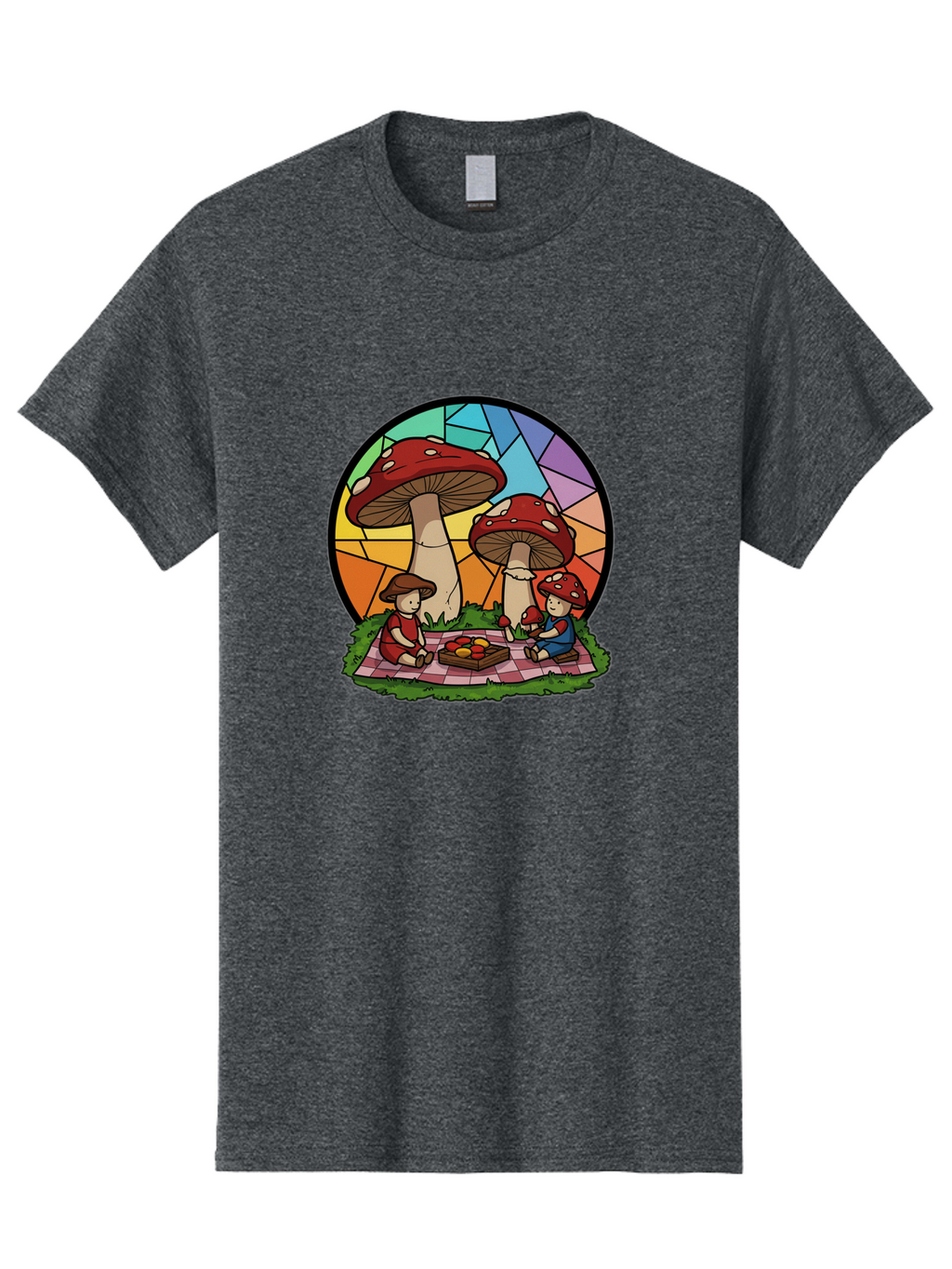 Mushroom-Children-Picnic Men'S Graphic Tee, 100% Cotton, Comfortable Casual Summer Wear, Machine Washable, Vintage Camera, Old Camera, Antique Camera, Black Camera, Classic Photography, Photography Equipment, Nostalgic Device, Film Camera, Bam960