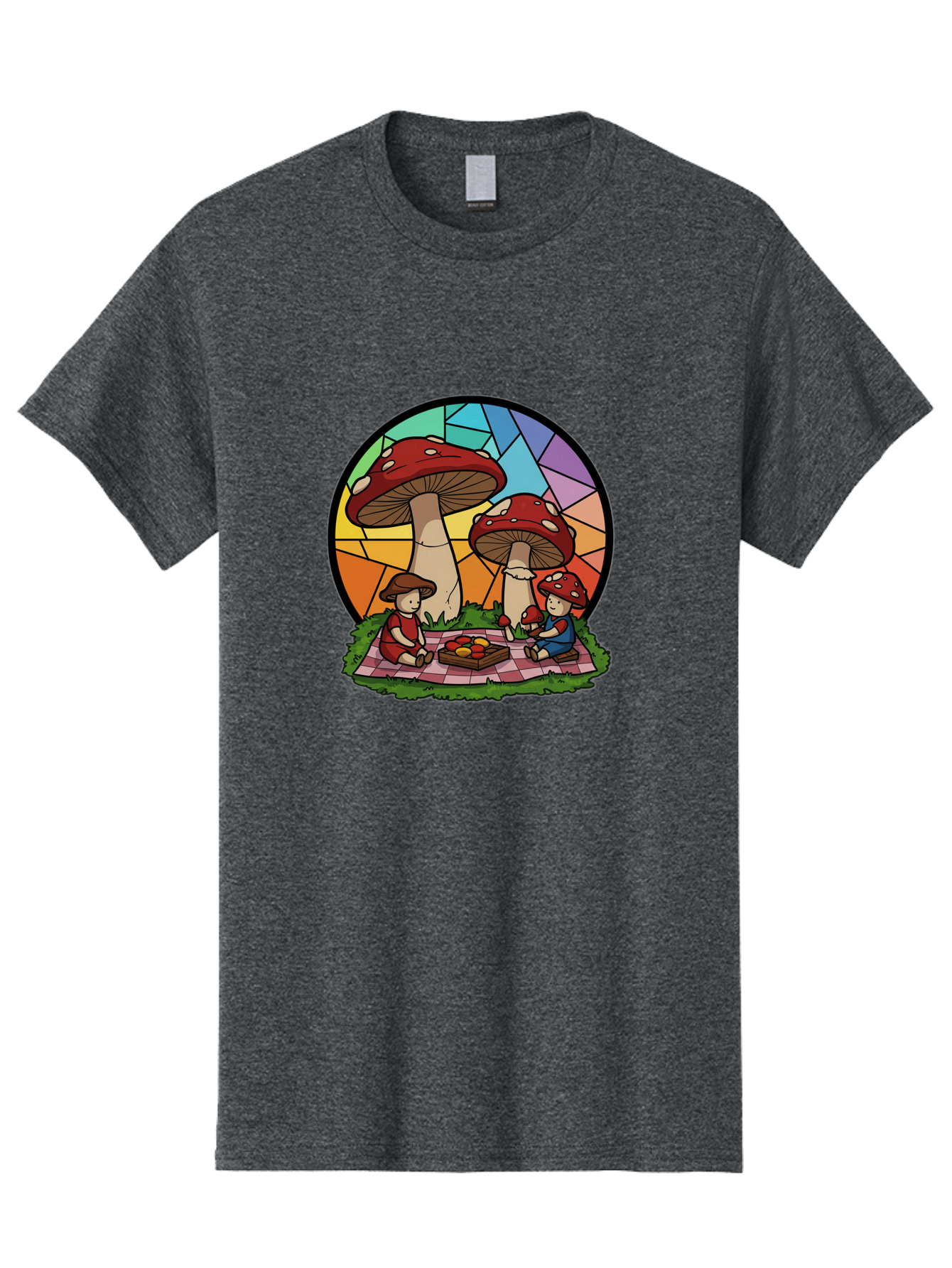 Mushroom-Children-Picnic Men'S Graphic Tee, 100% Cotton, Comfortable Casual Summer Wear, Machine Washable, Vintage Camera, Old Camera, Antique Camera, Black Camera, Classic Photography, Photography Equipment, Nostalgic Device, Film Camera, Bam960