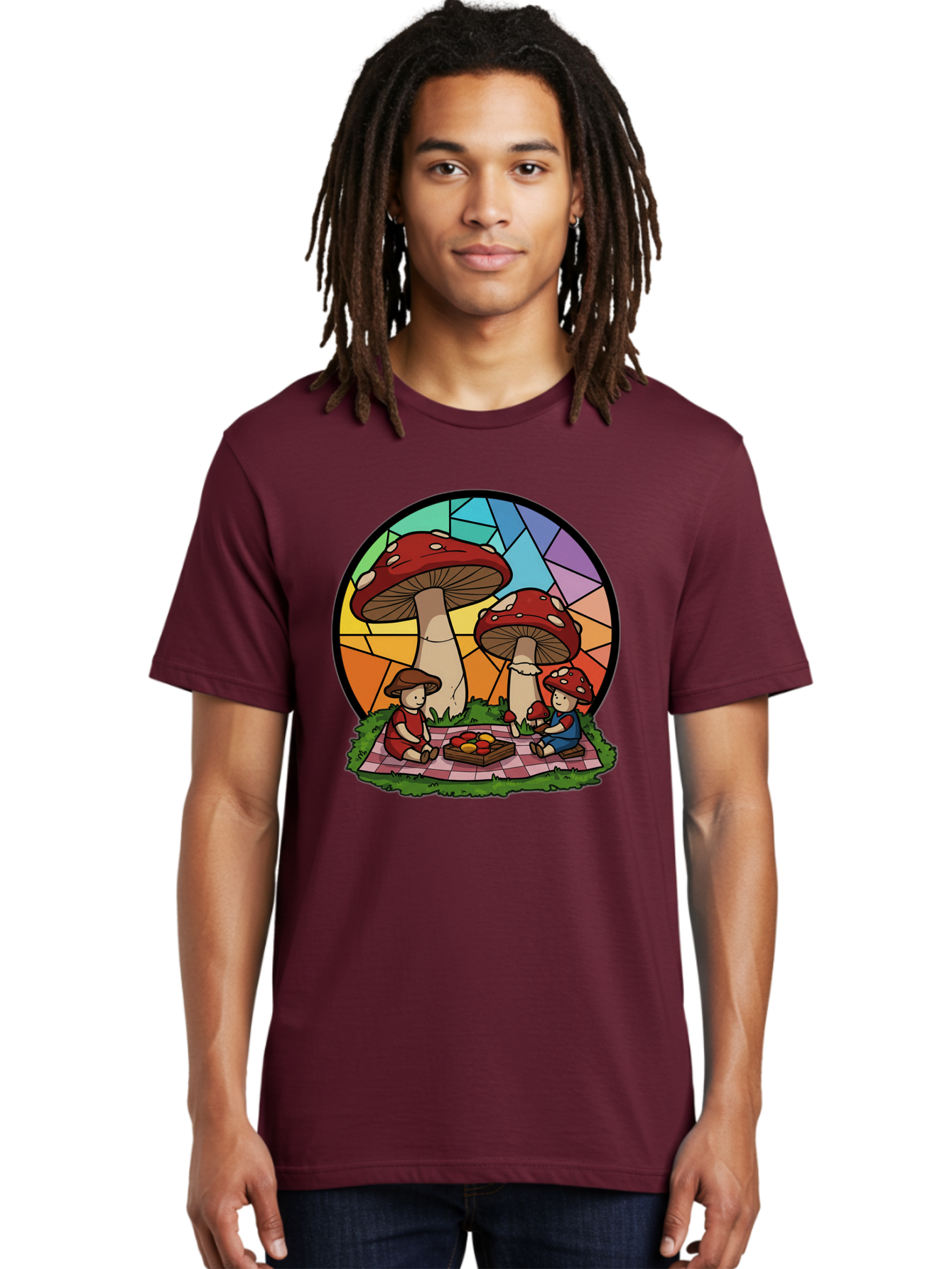 Mushroom-Children-Picnic Men'S Graphic Tee, 100% Cotton, Comfortable Casual Summer Wear, Machine Washable, Vintage Camera, Old Camera, Antique Camera, Black Camera, Classic Photography, Photography Equipment, Nostalgic Device, Film Camera, Bam960