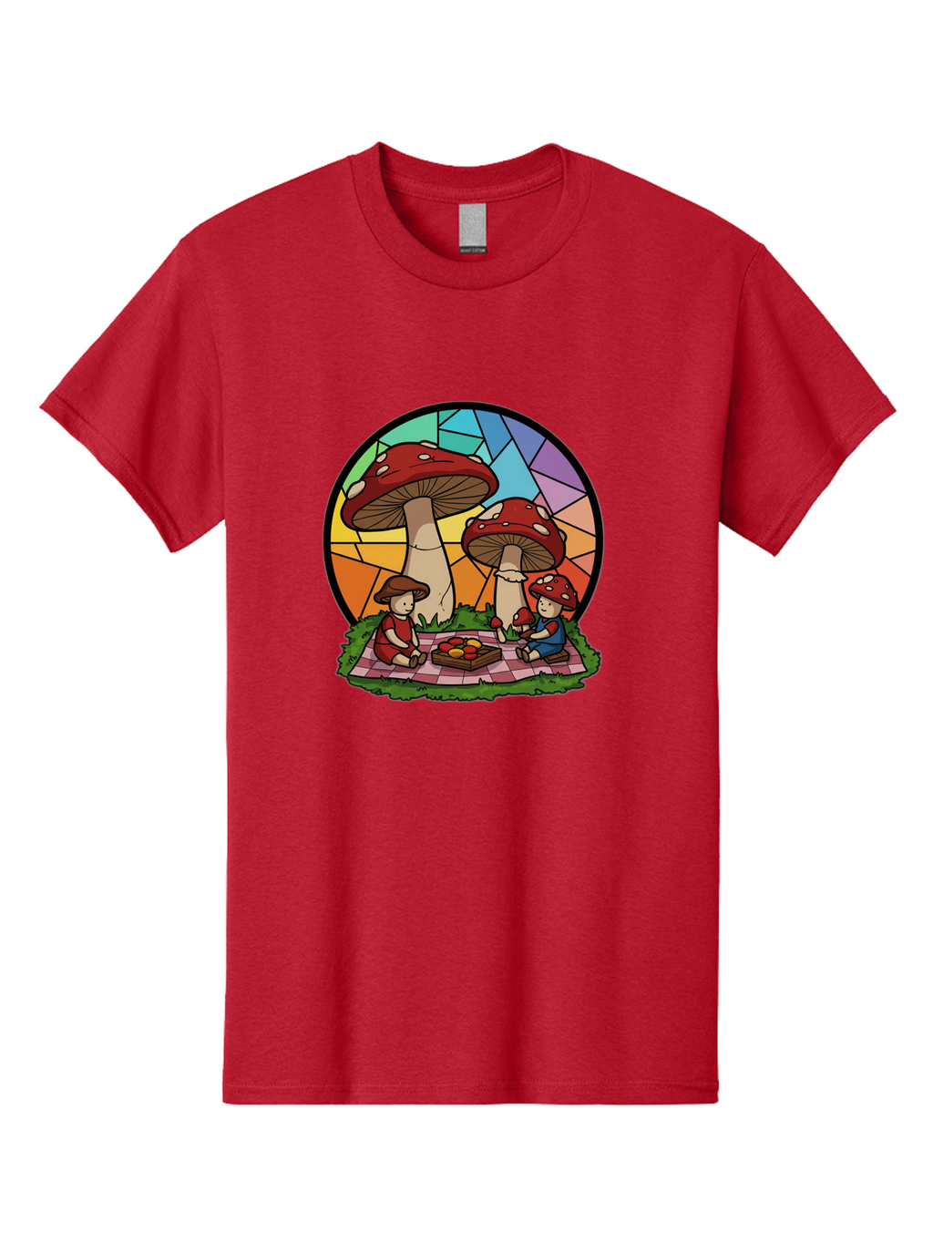 Mushroom-Children-Picnic Men'S Graphic Tee, 100% Cotton, Comfortable Casual Summer Wear, Machine Washable, Vintage Camera, Old Camera, Antique Camera, Black Camera, Classic Photography, Photography Equipment, Nostalgic Device, Film Camera, Bam960