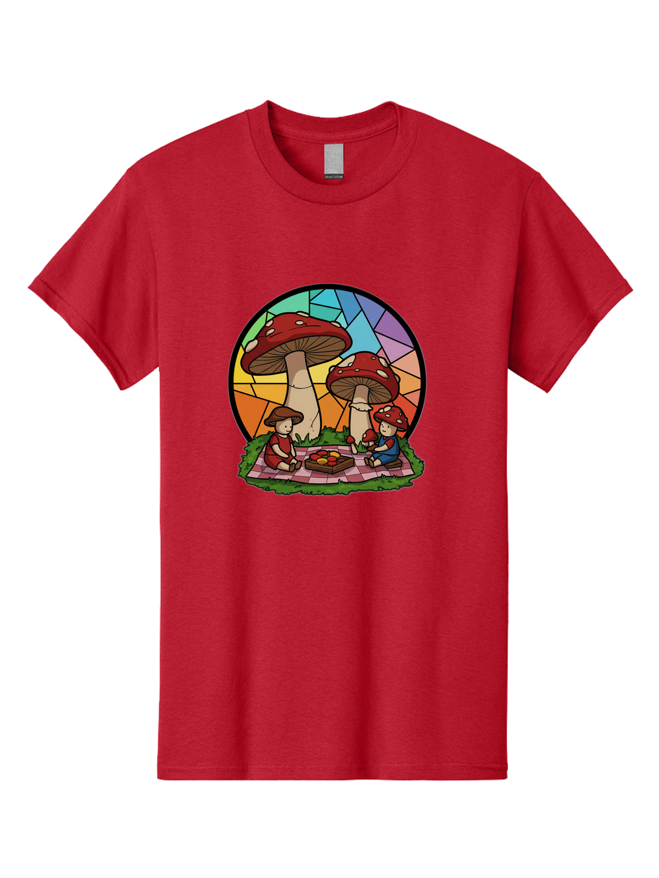 Mushroom-Children-Picnic Men'S Graphic Tee, 100% Cotton, Comfortable Casual Summer Wear, Machine Washable, Vintage Camera, Old Camera, Antique Camera, Black Camera, Classic Photography, Photography Equipment, Nostalgic Device, Film Camera, Bam960