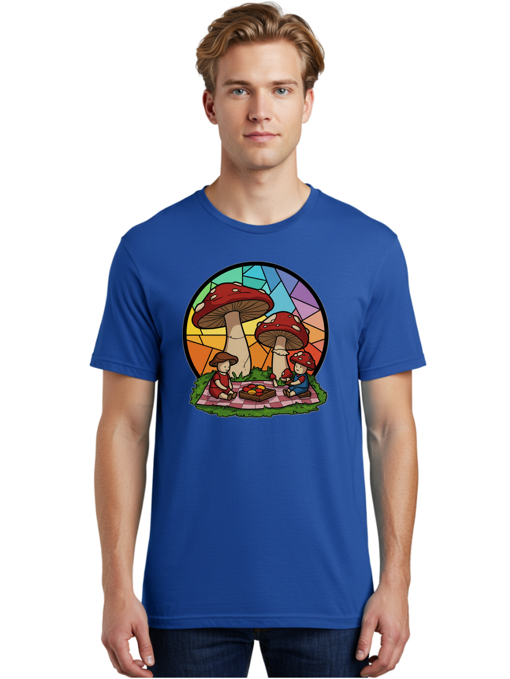 Mushroom-Children-Picnic Men'S Graphic Tee, 100% Cotton, Comfortable Casual Summer Wear, Machine Washable, Vintage Camera, Old Camera, Antique Camera, Black Camera, Classic Photography, Photography Equipment, Nostalgic Device, Film Camera, Bam960