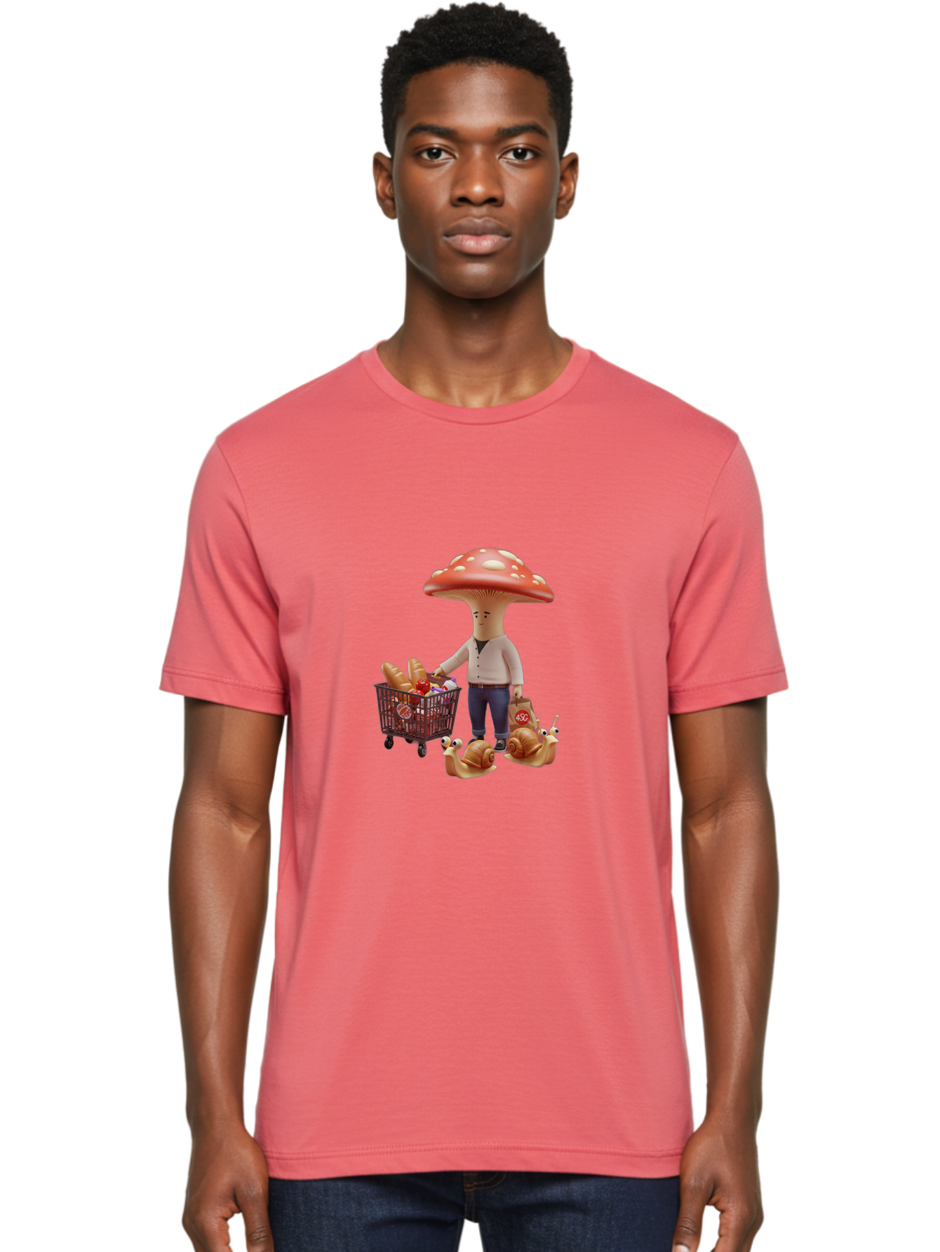 Mushroom-Head-Grocery-Shopper Men'S Graphic Tee, 100% Cotton, Comfortable Casual Summer Wear, Machine Washable, Vintage Camera, Old Camera, Antique Camera, Black Camera, Classic Photography, Photography Equipment, Nostalgic Device, Bam964