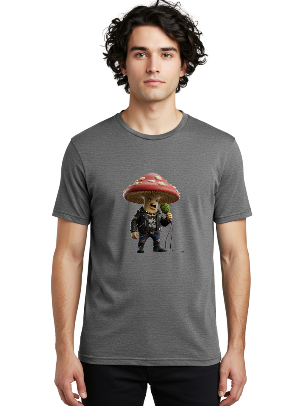 Mushroom-Head-Punk Men'S Graphic Tee, 100% Cotton, Comfortable Casual Summer Wear, Machine Washable, Vintage Camera, Old Camera, Antique Camera, Black Camera, Classic Photography, Photography Equipment, Nostalgic Device, Film Camera, Bam965