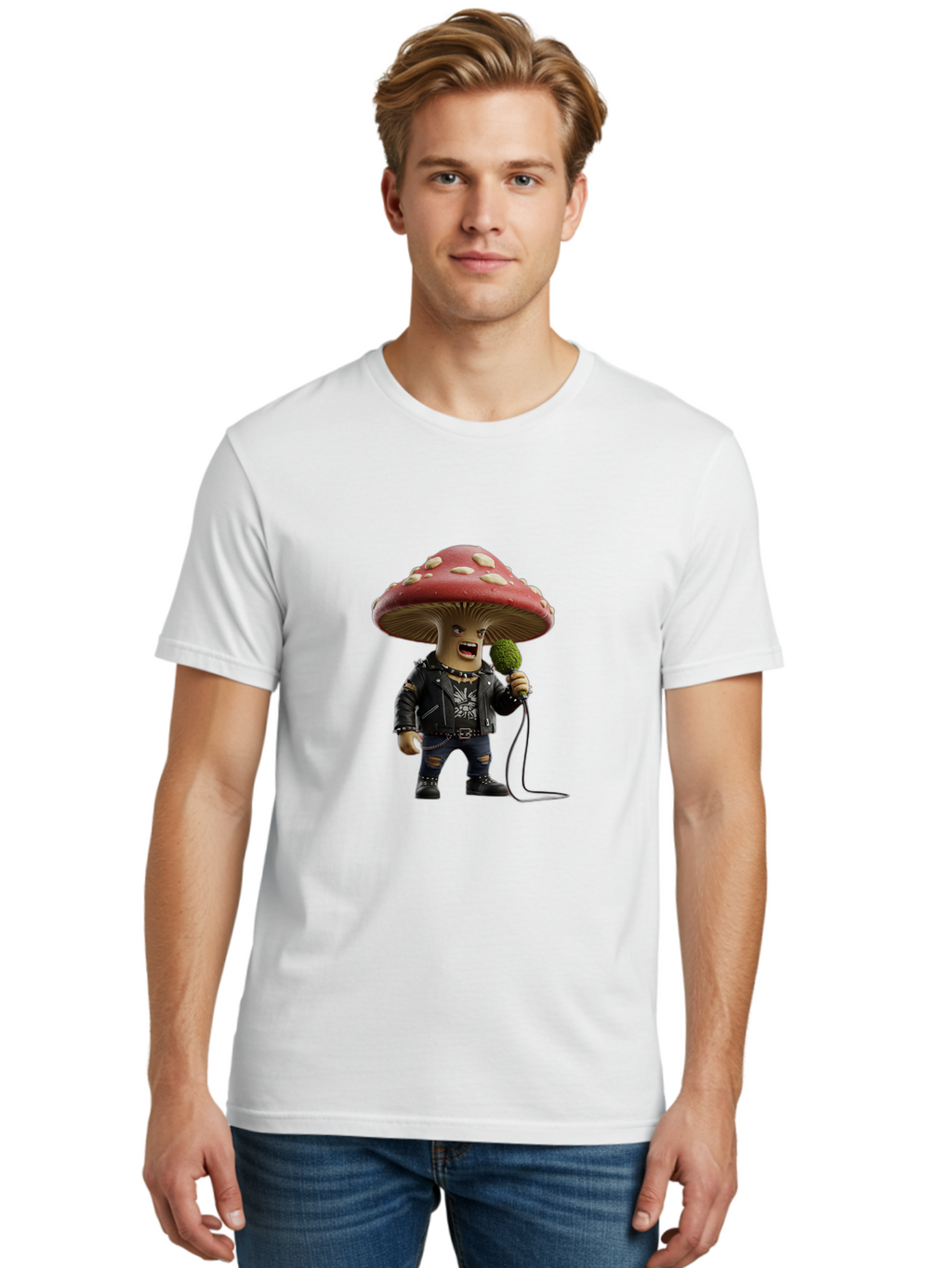 Mushroom-Head-Punk Men'S Graphic Tee, 100% Cotton, Comfortable Casual Summer Wear, Machine Washable, Vintage Camera, Old Camera, Antique Camera, Black Camera, Classic Photography, Photography Equipment, Nostalgic Device, Film Camera, Bam965