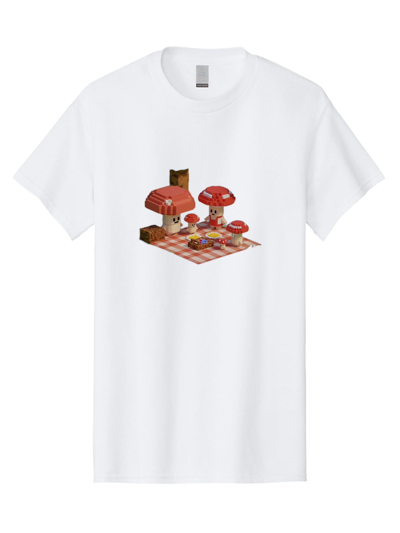 Mushroom-Picnic Men'S Graphic Tee, 100% Cotton, Comfortable Casual Summer Wear, Machine Washable, Vintage Camera, Old Camera, Antique Camera, Black Camera, Classic Photography, Photography Equipment, Nostalgic Device, Film Camera, Camera Art Bam967