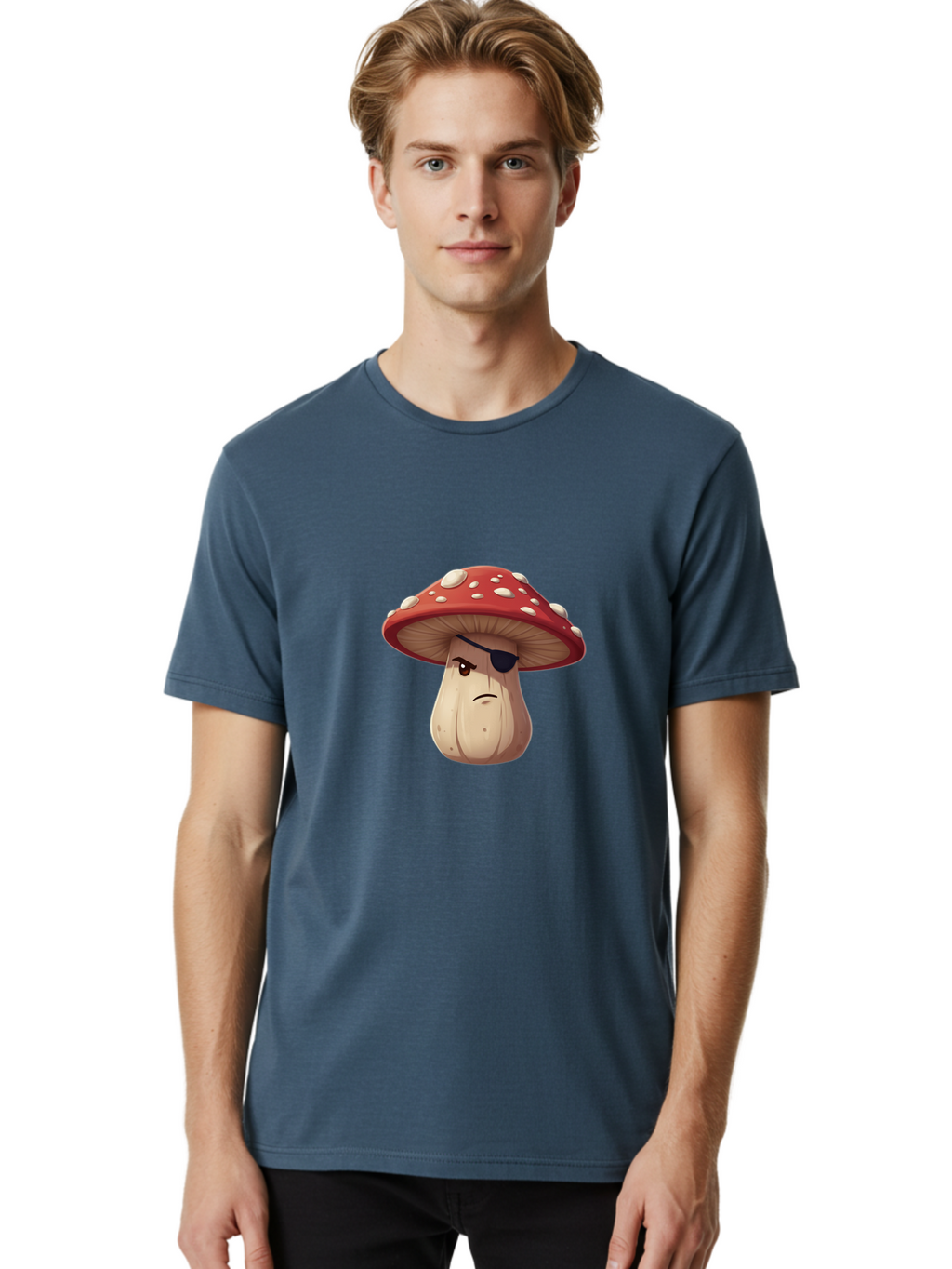 Mushroom-Pirate-1 Men'S Graphic Tee, 100% Cotton, Comfortable Casual Summer Wear, Machine Washable, Vintage Camera, Old Camera, Antique Camera, Black Camera, Classic Photography, Photography Equipment, Nostalgic Device, Film Camera, Camera Art Bam968