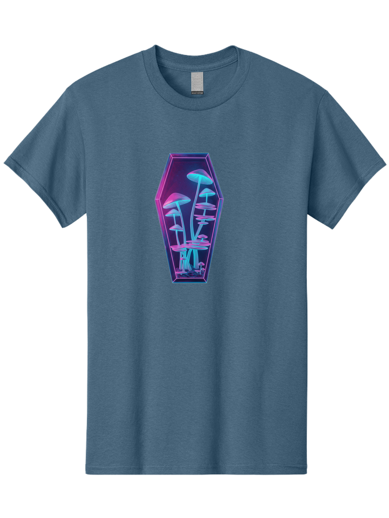 Mushrooms-In-Coffin-1 Men'S Graphic Tee, 100% Cotton, Comfortable Casual Summer Wear, Machine Washable, Vintage Camera, Old Camera, Antique Camera, Black Camera, Classic Photography, Photography Equipment, Nostalgic Device, Film Camera, Bam970