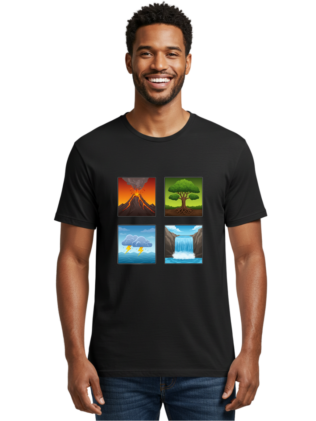 Natural-Elements Men'S Graphic Tee, 100% Cotton, Comfortable Casual Summer Wear, Machine Washable, Vintage Camera, Old Camera, Antique Camera, Black Camera, Classic Photography, Photography Equipment, Nostalgic Device, Film Camera, Camera Art Bam978