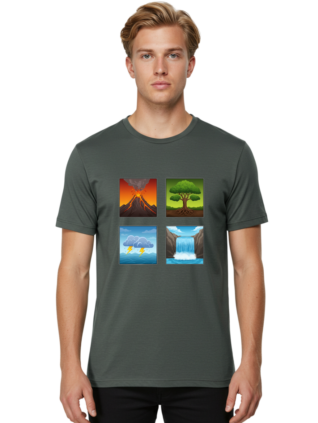 Natural-Elements Men'S Graphic Tee, 100% Cotton, Comfortable Casual Summer Wear, Machine Washable, Vintage Camera, Old Camera, Antique Camera, Black Camera, Classic Photography, Photography Equipment, Nostalgic Device, Film Camera, Camera Art Bam978