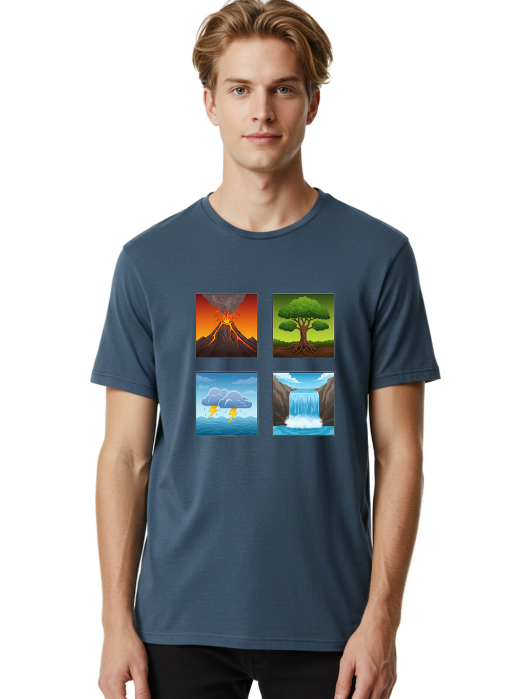 Natural-Elements Men'S Graphic Tee, 100% Cotton, Comfortable Casual Summer Wear, Machine Washable, Vintage Camera, Old Camera, Antique Camera, Black Camera, Classic Photography, Photography Equipment, Nostalgic Device, Film Camera, Camera Art Bam978
