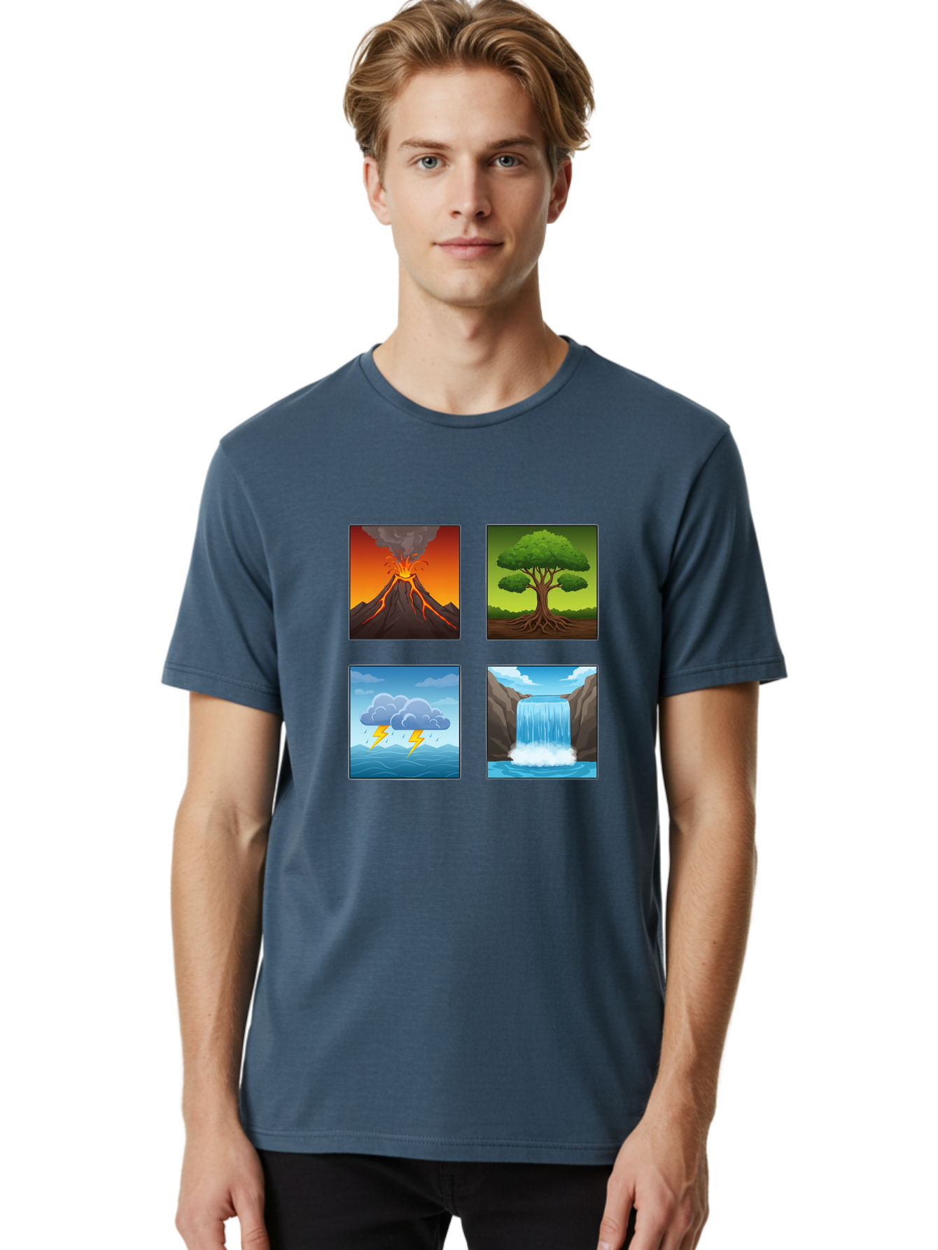 Natural-Elements Men'S Graphic Tee, 100% Cotton, Comfortable Casual Summer Wear, Machine Washable, Vintage Camera, Old Camera, Antique Camera, Black Camera, Classic Photography, Photography Equipment, Nostalgic Device, Film Camera, Camera Art Bam978