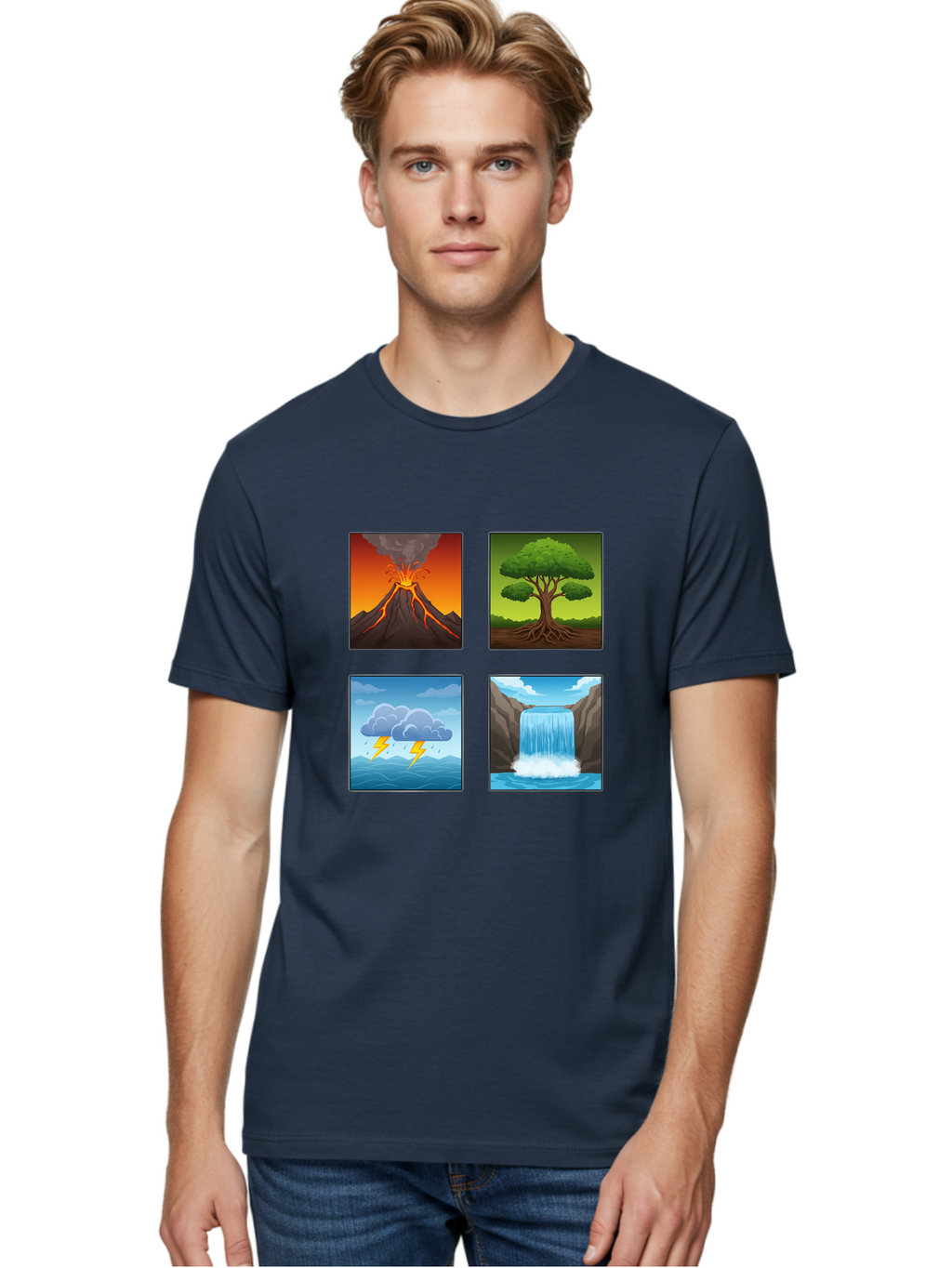 Natural-Elements Men'S Graphic Tee, 100% Cotton, Comfortable Casual Summer Wear, Machine Washable, Vintage Camera, Old Camera, Antique Camera, Black Camera, Classic Photography, Photography Equipment, Nostalgic Device, Film Camera, Camera Art Bam978