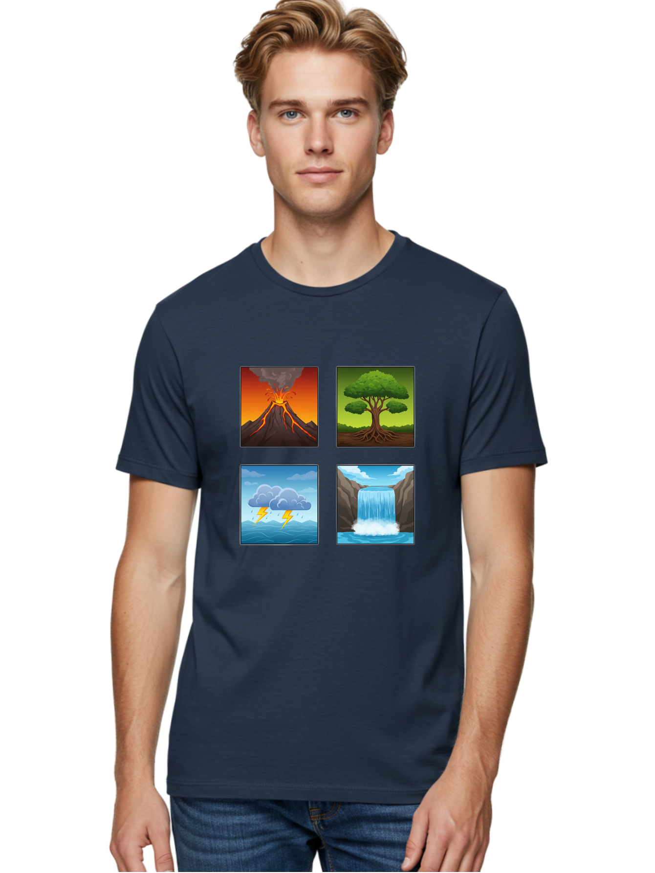 Natural-Elements Men'S Graphic Tee, 100% Cotton, Comfortable Casual Summer Wear, Machine Washable, Vintage Camera, Old Camera, Antique Camera, Black Camera, Classic Photography, Photography Equipment, Nostalgic Device, Film Camera, Camera Art Bam978