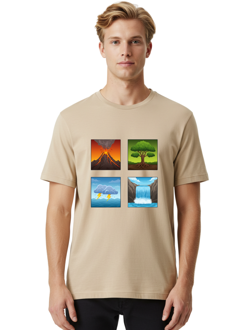 Natural-Elements Men'S Graphic Tee, 100% Cotton, Comfortable Casual Summer Wear, Machine Washable, Vintage Camera, Old Camera, Antique Camera, Black Camera, Classic Photography, Photography Equipment, Nostalgic Device, Film Camera, Camera Art Bam978