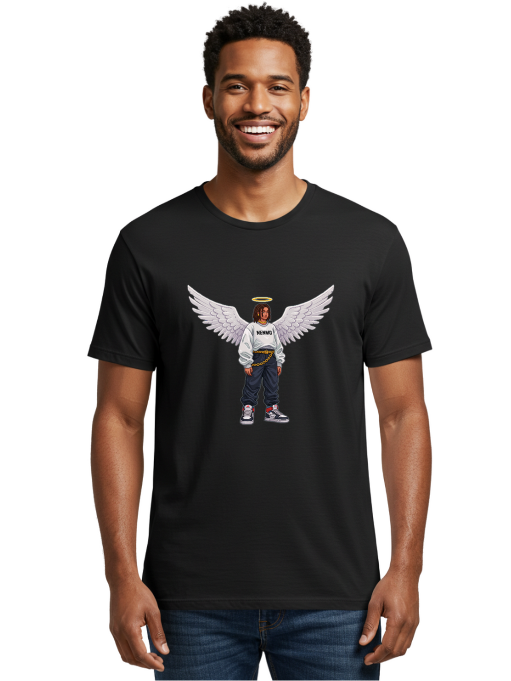 Nenmo-Angel Men'S Graphic Tee, 100% Cotton, Comfortable Casual Summer Wear, Machine Washable, Vintage Camera, Old Camera, Antique Camera, Black Camera, Classic Photography, Photography Equipment, Nostalgic Device, Film Camera, Camera Art Bam979
