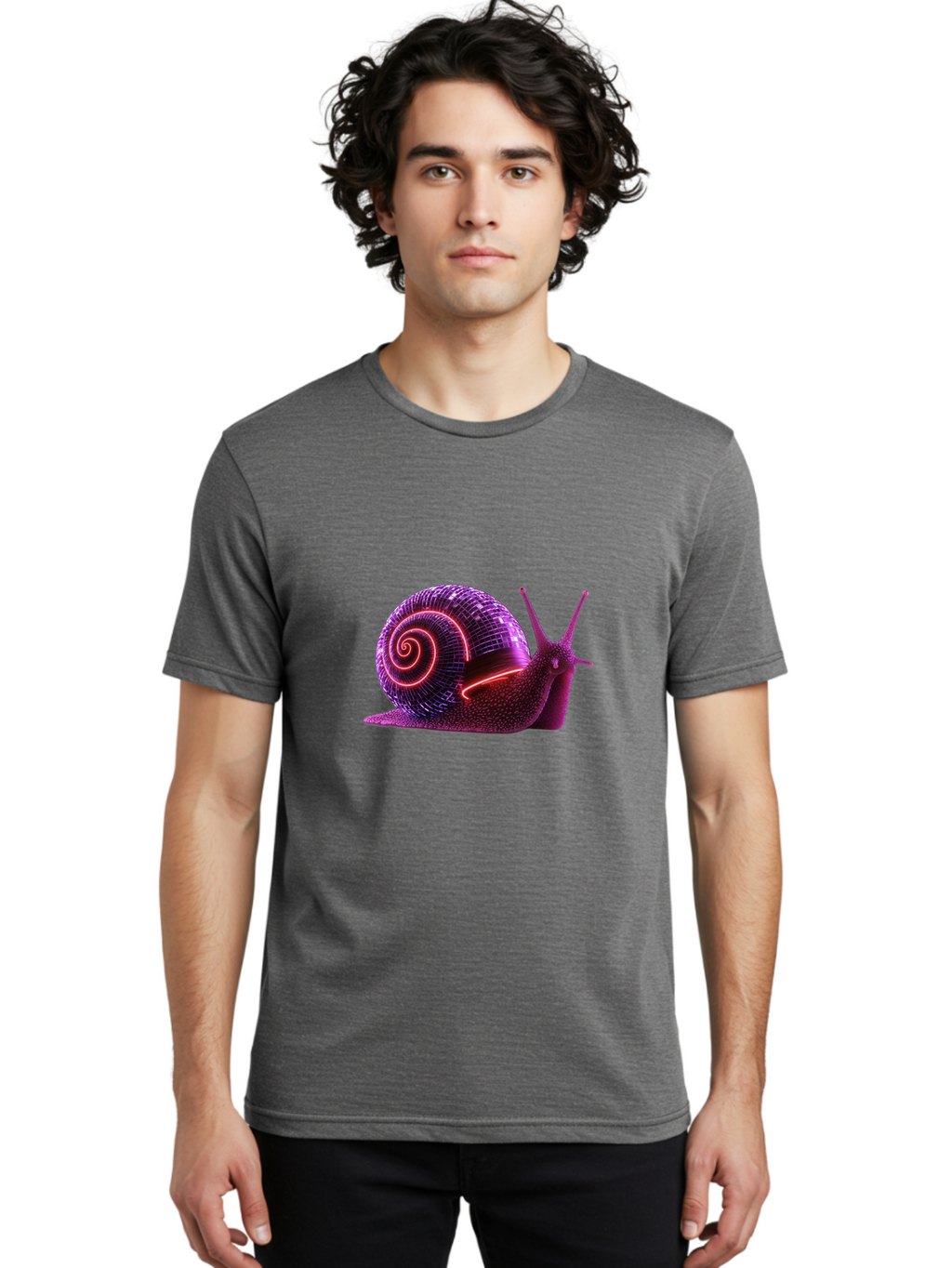 Neon-Snail Men'S Graphic Tee, 100% Cotton, Comfortable Casual Summer Wear, Machine Washable, Vintage Camera, Old Camera, Antique Camera, Black Camera, Classic Photography, Photography Equipment, Nostalgic Device, Film Camera, Camera Art Bam980
