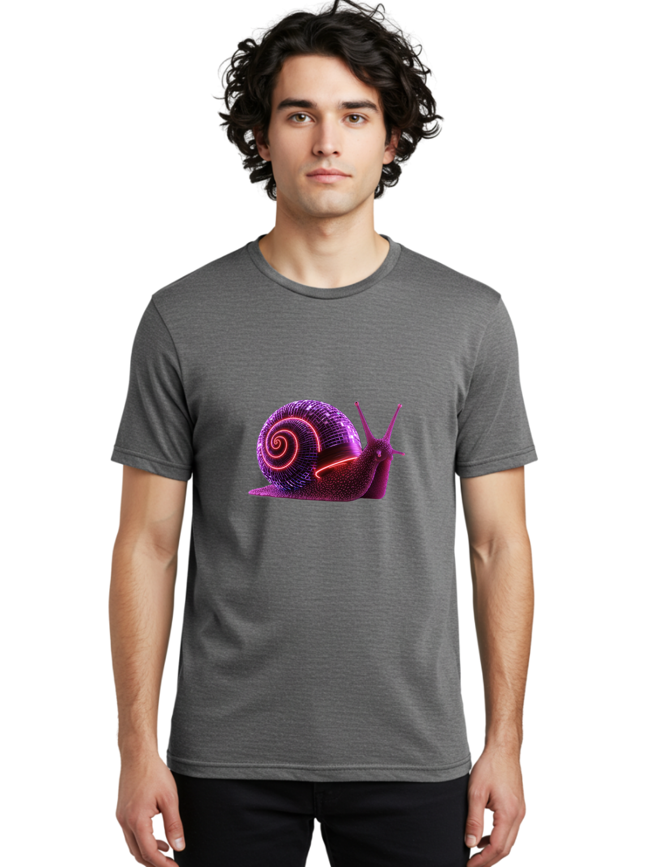 Neon-Snail Men'S Graphic Tee, 100% Cotton, Comfortable Casual Summer Wear, Machine Washable, Vintage Camera, Old Camera, Antique Camera, Black Camera, Classic Photography, Photography Equipment, Nostalgic Device, Film Camera, Camera Art Bam980