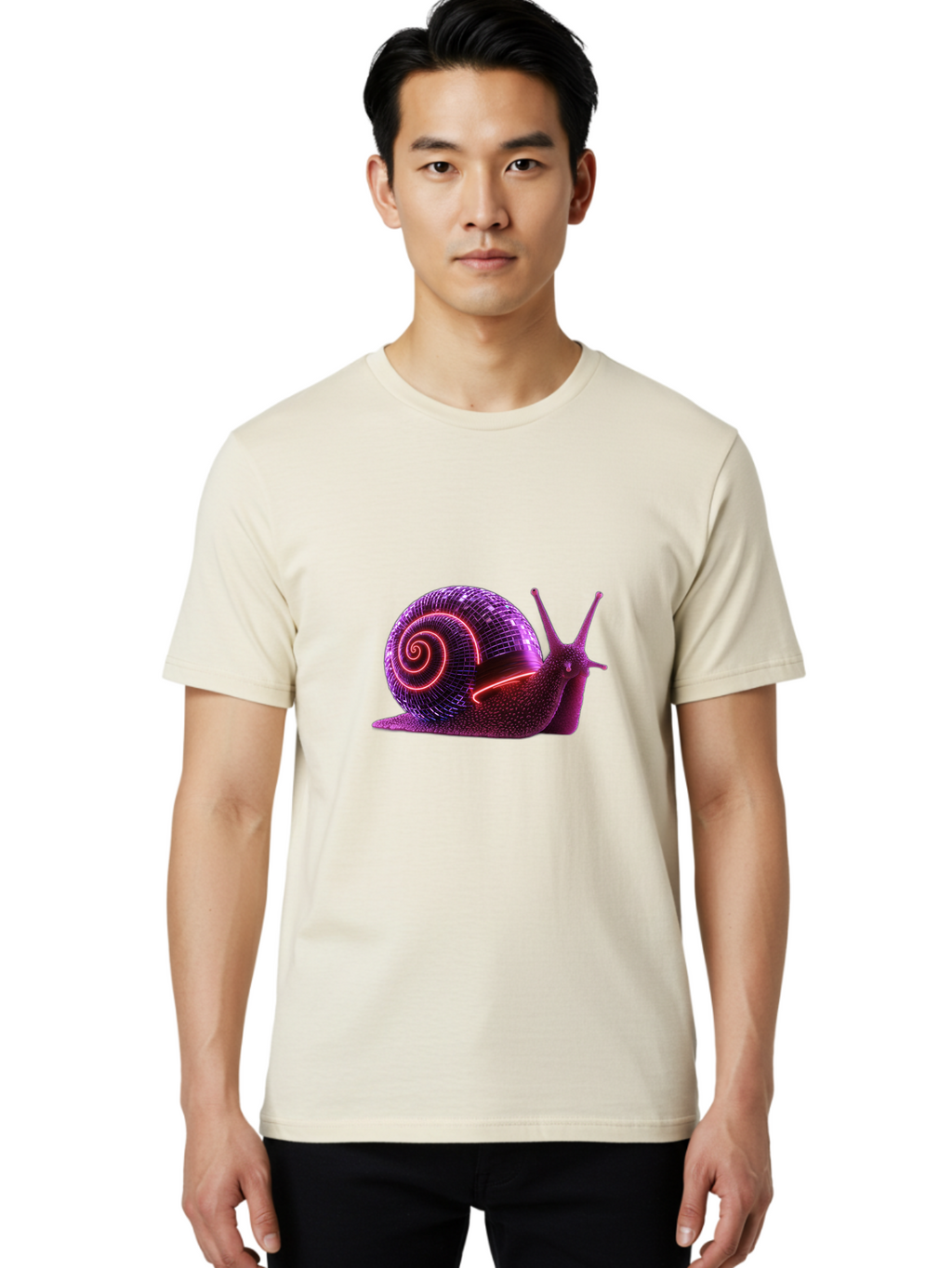 Neon-Snail Men'S Graphic Tee, 100% Cotton, Comfortable Casual Summer Wear, Machine Washable, Vintage Camera, Old Camera, Antique Camera, Black Camera, Classic Photography, Photography Equipment, Nostalgic Device, Film Camera, Camera Art Bam980