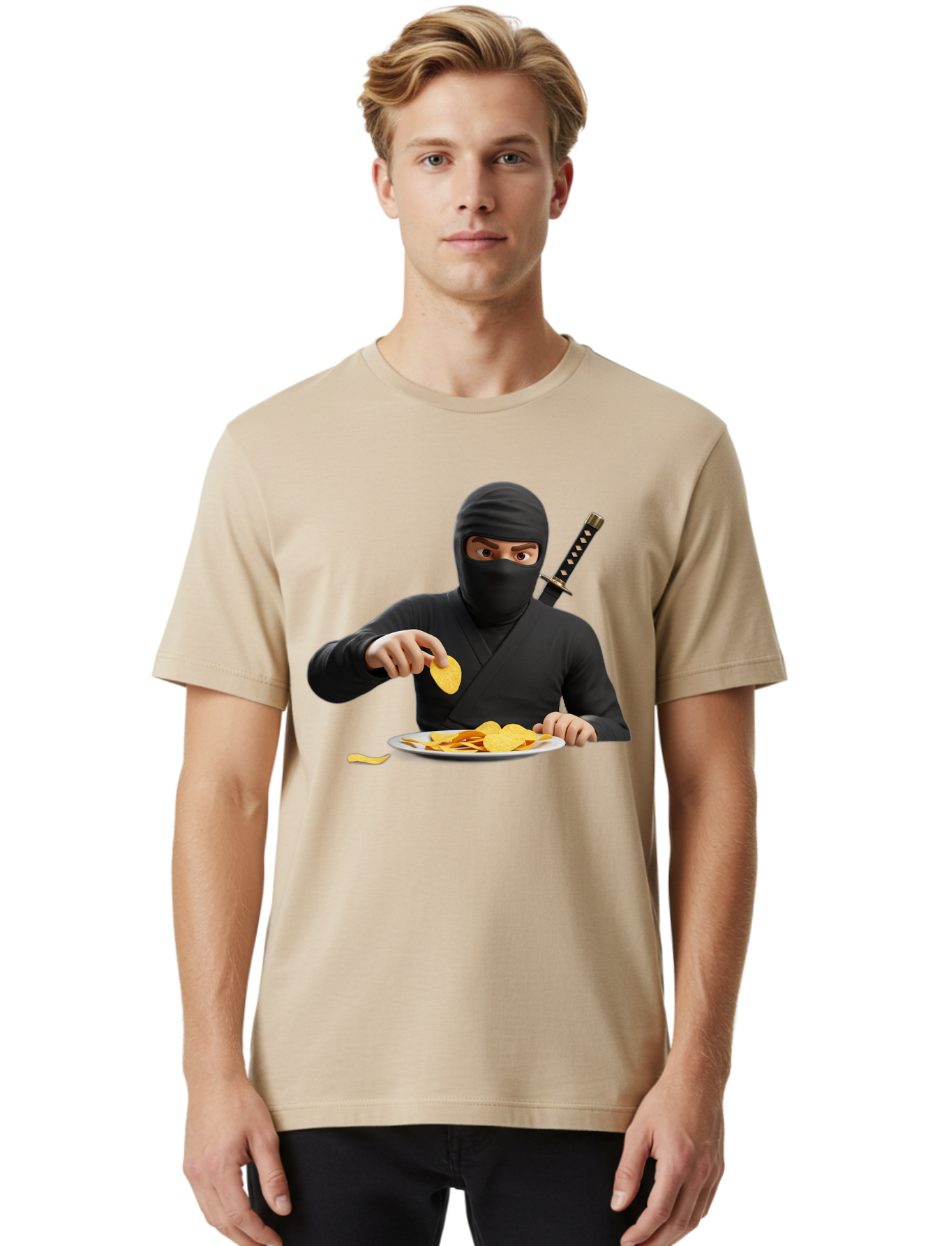 Ninja-Eating-Chips Men'S Graphic Tee, 100% Cotton, Comfortable Casual Summer Wear, Machine Washable, Vintage Camera, Old Camera, Antique Camera, Black Camera, Classic Photography, Photography Equipment, Nostalgic Device, Film Camera, Bam983