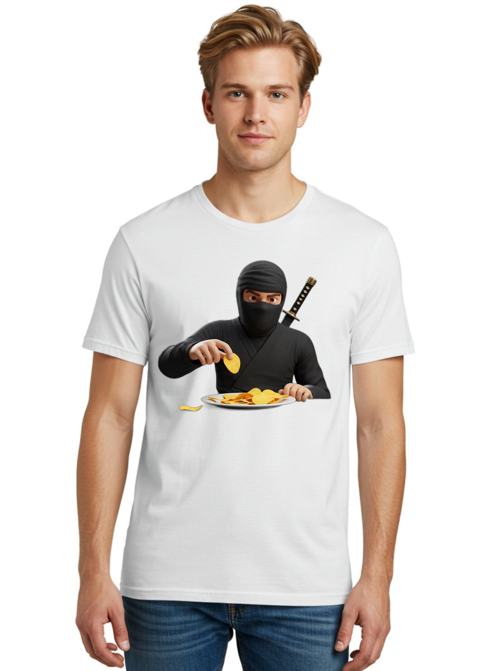 Ninja-Eating-Chips Men'S Graphic Tee, 100% Cotton, Comfortable Casual Summer Wear, Machine Washable, Vintage Camera, Old Camera, Antique Camera, Black Camera, Classic Photography, Photography Equipment, Nostalgic Device, Film Camera, Bam983