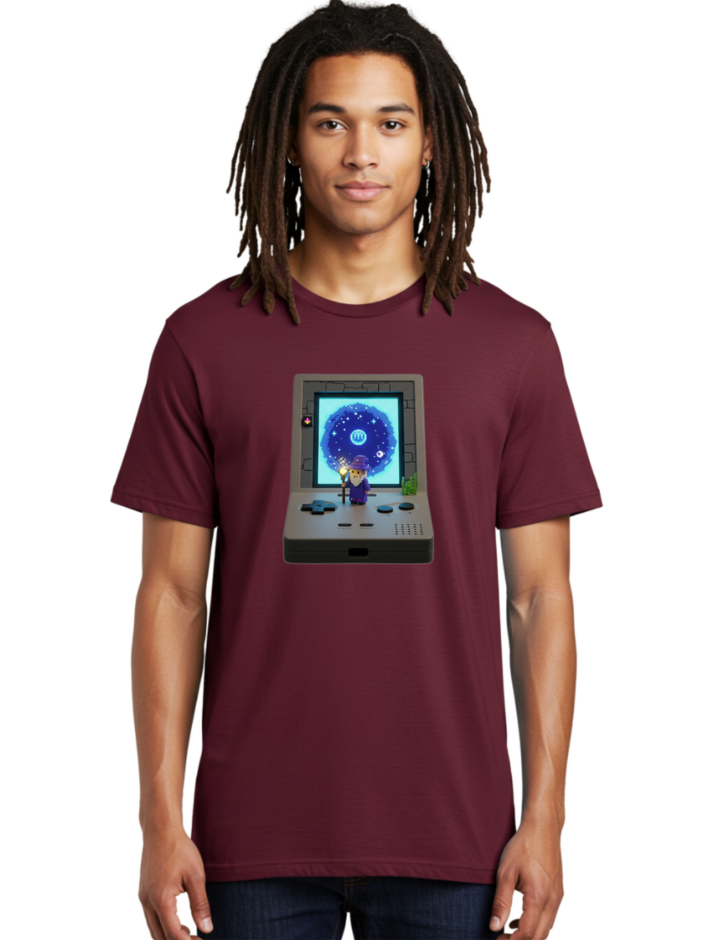 Nintendo-Game-Boy Men'S Graphic Tee, 100% Cotton, Comfortable Casual Summer Wear, Machine Washable, Vintage Camera, Old Camera, Antique Camera, Black Camera, Classic Photography, Photography Equipment, Nostalgic Device, Film Camera, Camera Art Bam984