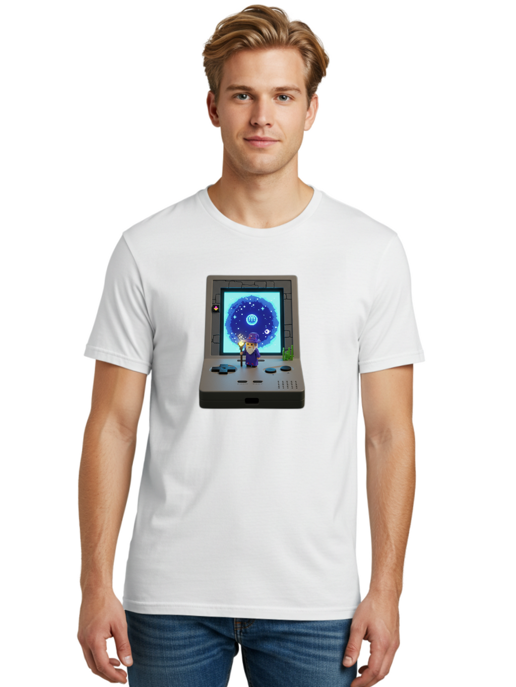 Nintendo-Game-Boy Men'S Graphic Tee, 100% Cotton, Comfortable Casual Summer Wear, Machine Washable, Vintage Camera, Old Camera, Antique Camera, Black Camera, Classic Photography, Photography Equipment, Nostalgic Device, Film Camera, Camera Art Bam984