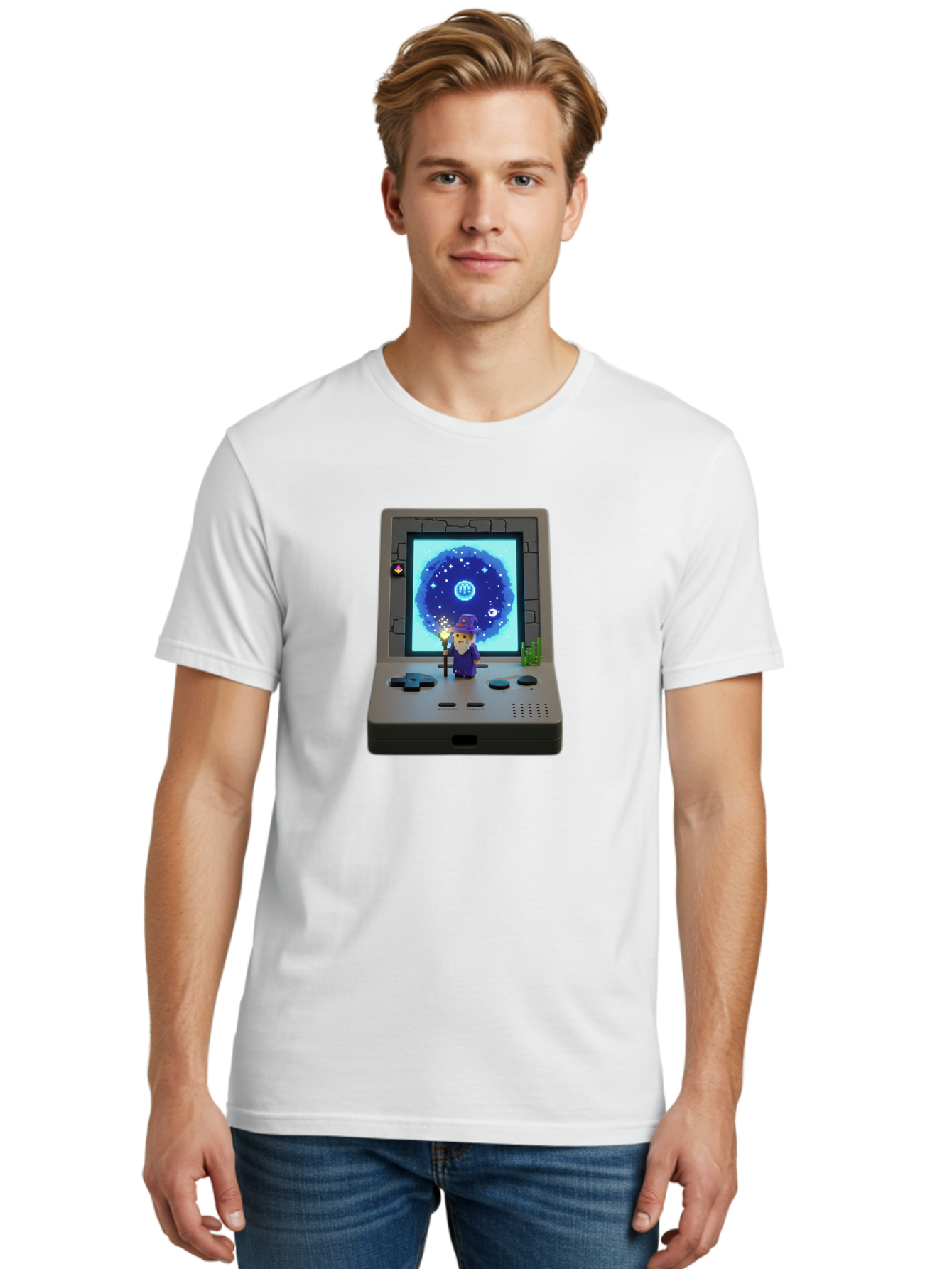 Nintendo-Game-Boy Men'S Graphic Tee, 100% Cotton, Comfortable Casual Summer Wear, Machine Washable, Vintage Camera, Old Camera, Antique Camera, Black Camera, Classic Photography, Photography Equipment, Nostalgic Device, Film Camera, Camera Art Bam984