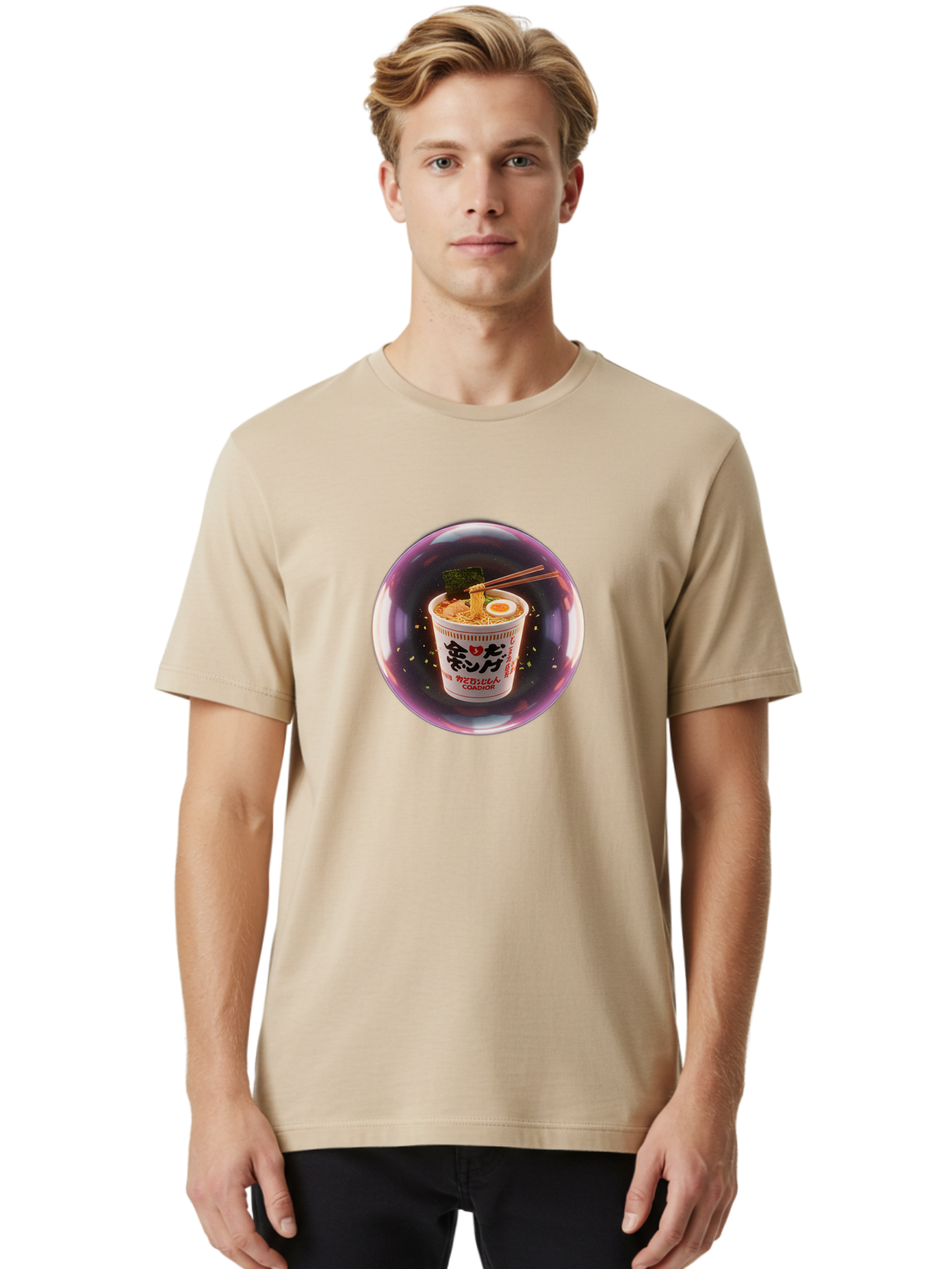 Nissin-Raoh-Umami Men'S Graphic Tee, 100% Cotton, Comfortable Casual Summer Wear, Machine Washable, Vintage Camera, Old Camera, Antique Camera, Black Camera, Classic Photography, Photography Equipment, Nostalgic Device, Film Camera, Camera Art Bam985