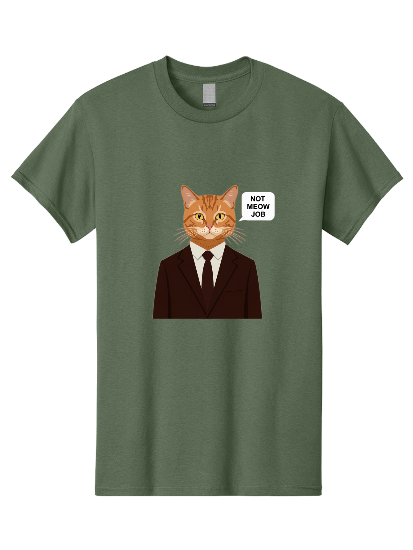 Not-Meow-Job-2 Men'S Graphic Tee, 100% Cotton, Comfortable Casual Summer Wear, Machine Washable, Vintage Camera, Old Camera, Antique Camera, Black Camera, Classic Photography, Photography Equipment, Nostalgic Device, Film Camera, Camera Art Bam987