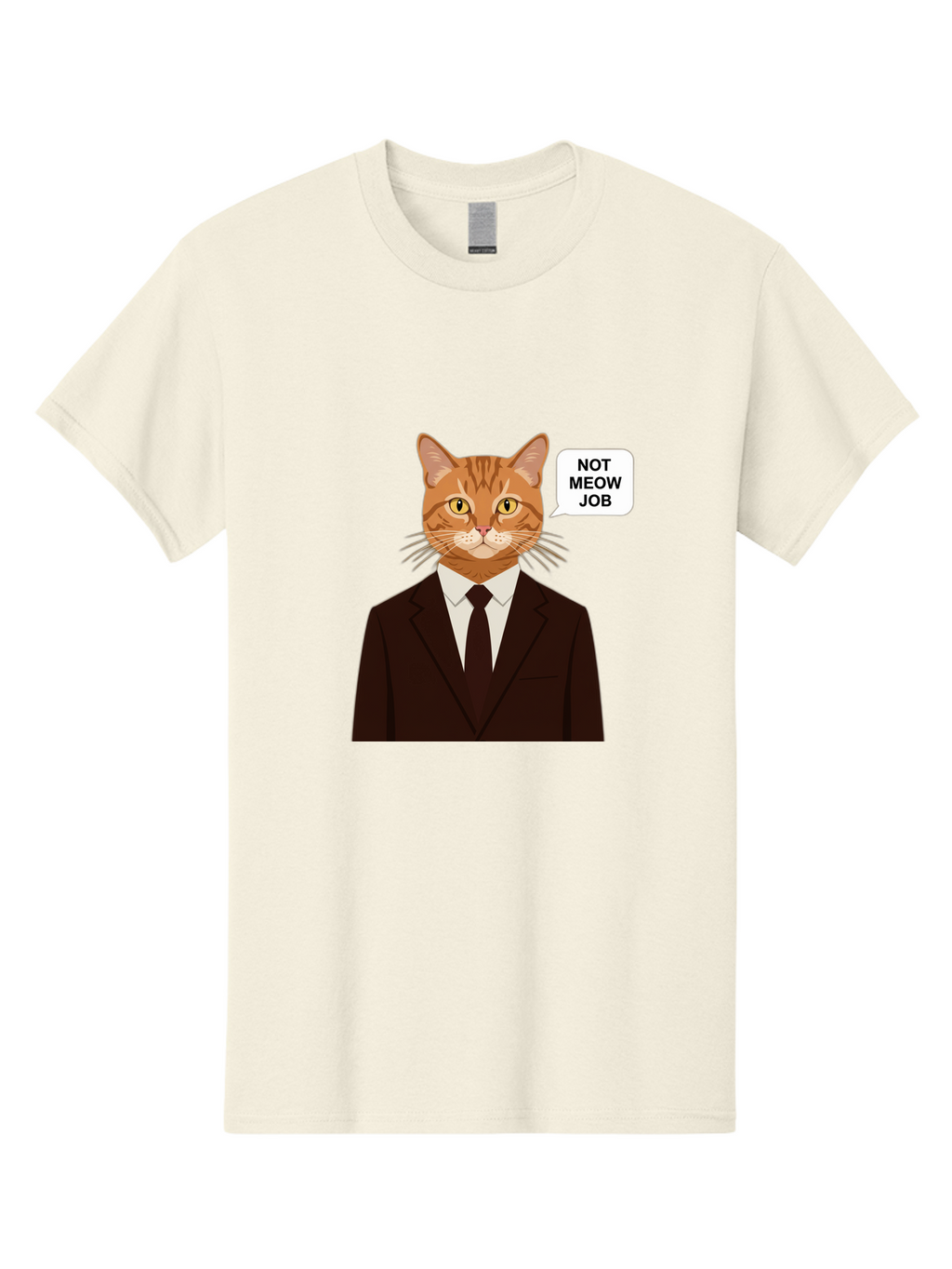 Not-Meow-Job-2 Men'S Graphic Tee, 100% Cotton, Comfortable Casual Summer Wear, Machine Washable, Vintage Camera, Old Camera, Antique Camera, Black Camera, Classic Photography, Photography Equipment, Nostalgic Device, Film Camera, Camera Art Bam987