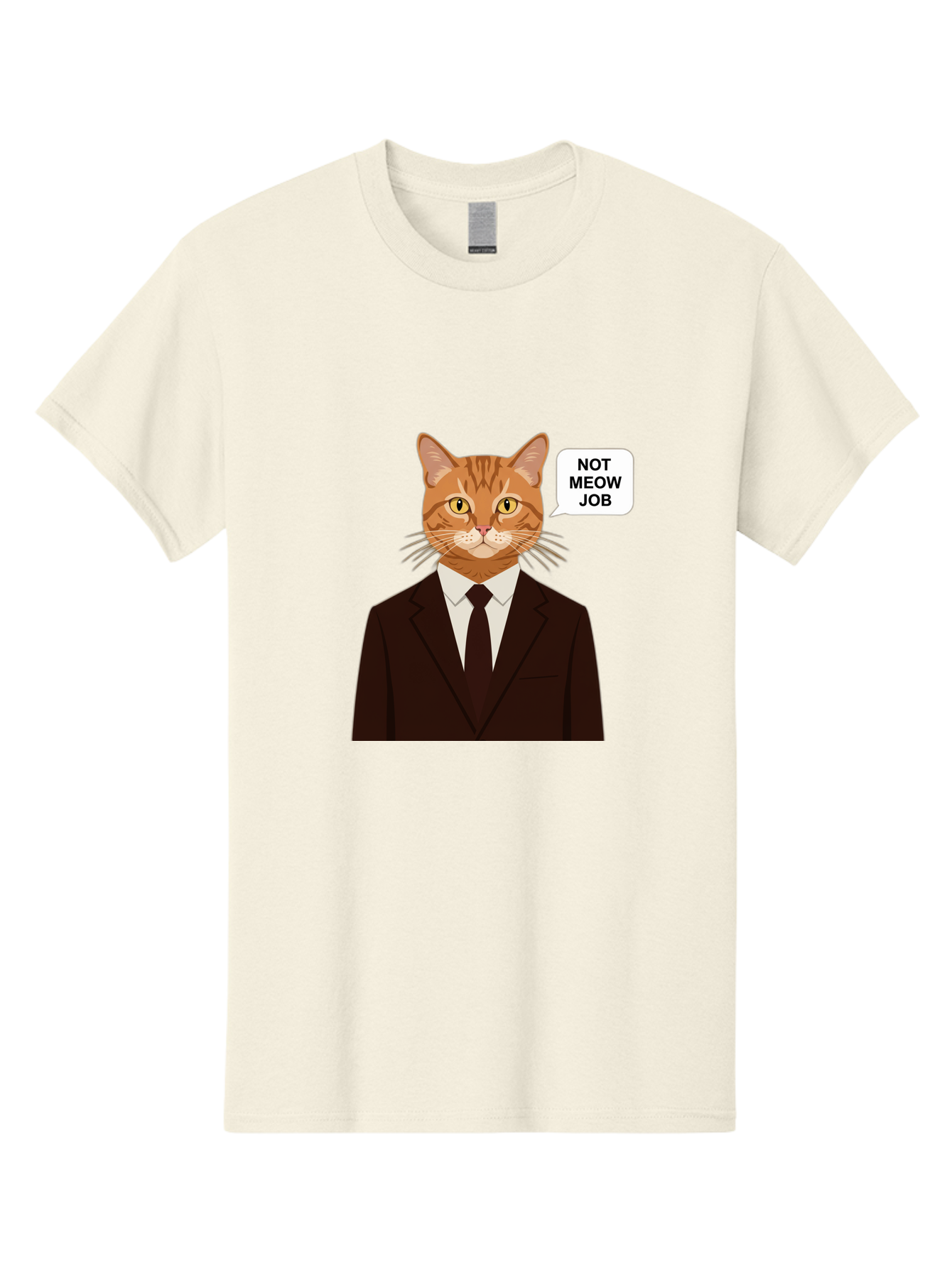 Not-Meow-Job-2 Men'S Graphic Tee, 100% Cotton, Comfortable Casual Summer Wear, Machine Washable, Vintage Camera, Old Camera, Antique Camera, Black Camera, Classic Photography, Photography Equipment, Nostalgic Device, Film Camera, Camera Art Bam987