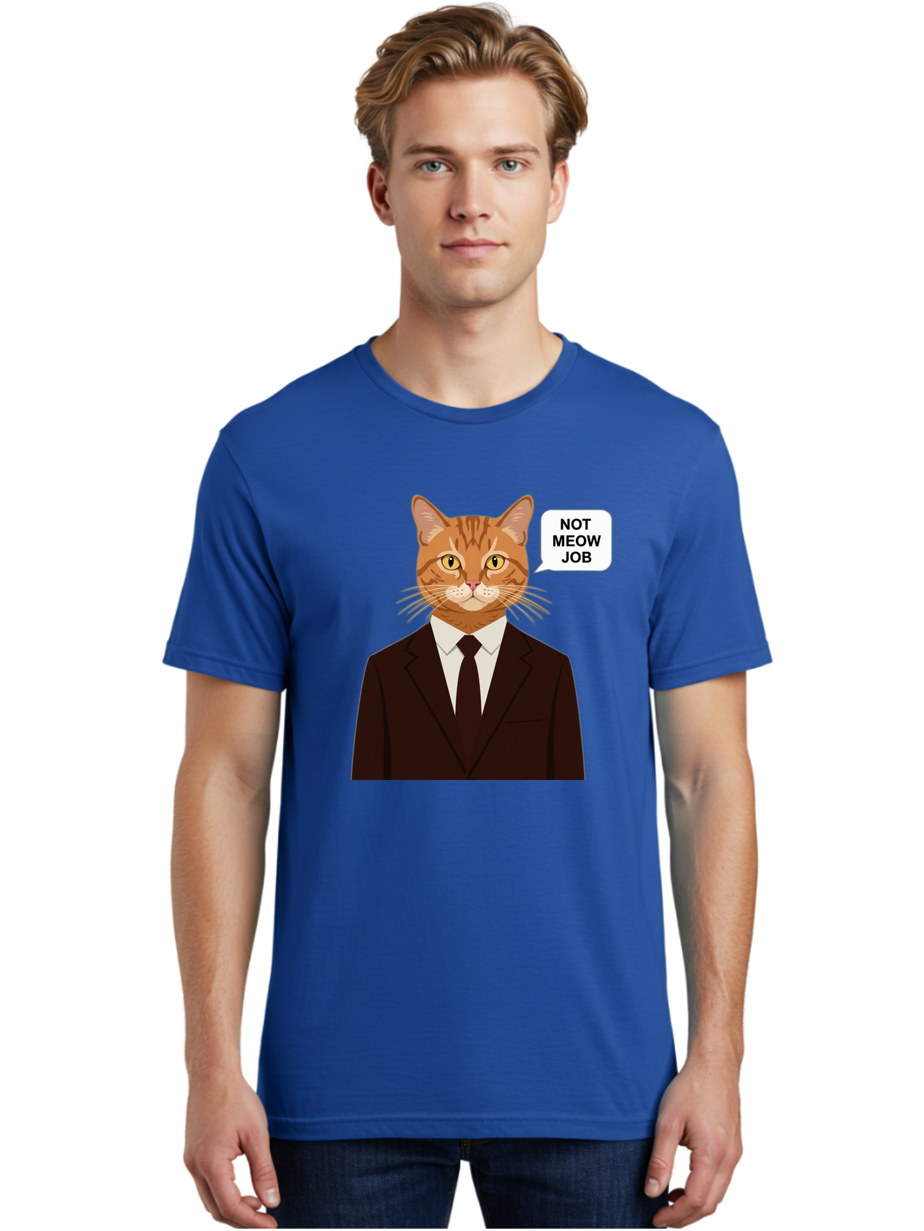 Not-Meow-Job-2 Men'S Graphic Tee, 100% Cotton, Comfortable Casual Summer Wear, Machine Washable, Vintage Camera, Old Camera, Antique Camera, Black Camera, Classic Photography, Photography Equipment, Nostalgic Device, Film Camera, Camera Art Bam987