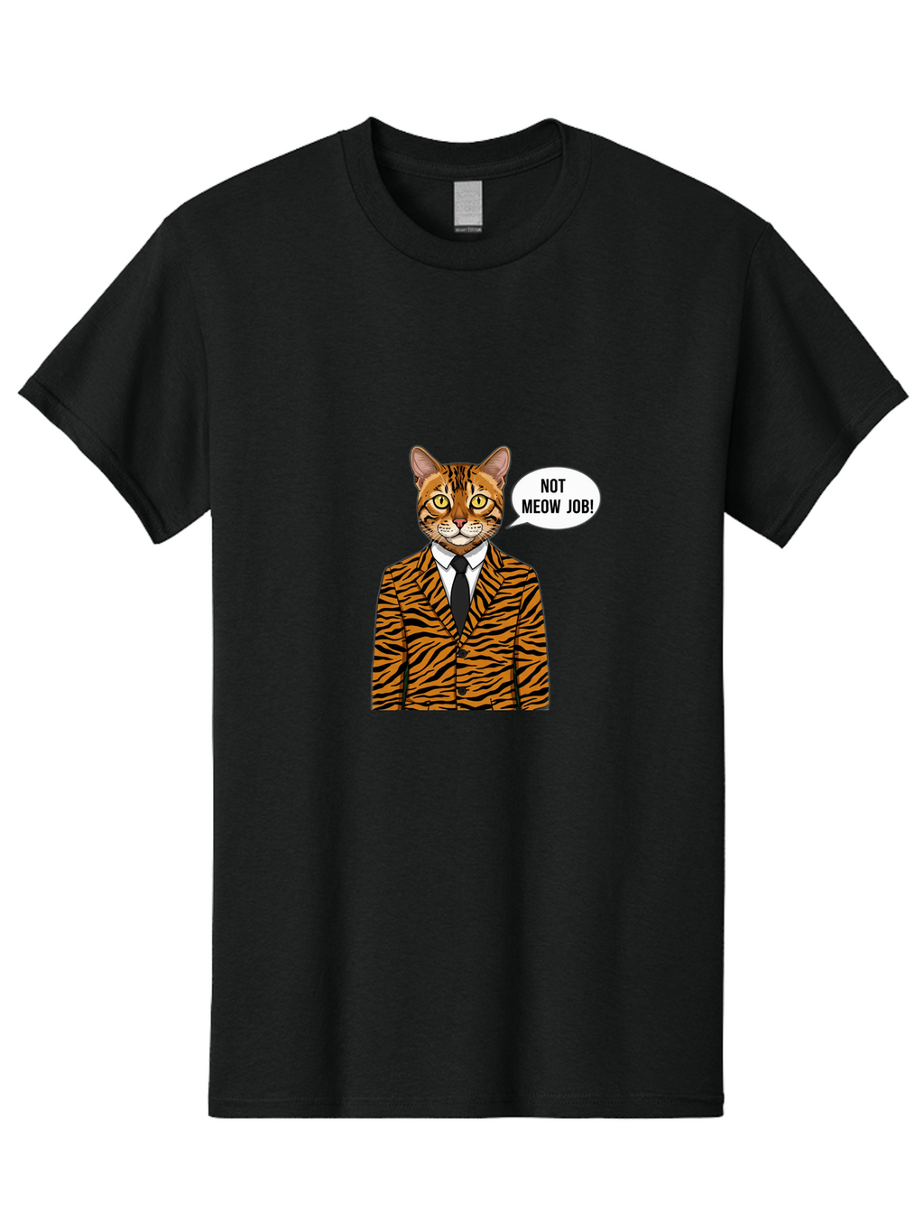 Not-Meow-Job-3 Men'S Graphic Tee, 100% Cotton, Comfortable Casual Summer Wear, Machine Washable, Vintage Camera, Old Camera, Antique Camera, Black Camera, Classic Photography, Photography Equipment, Nostalgic Device, Film Camera, Camera Art Bam988