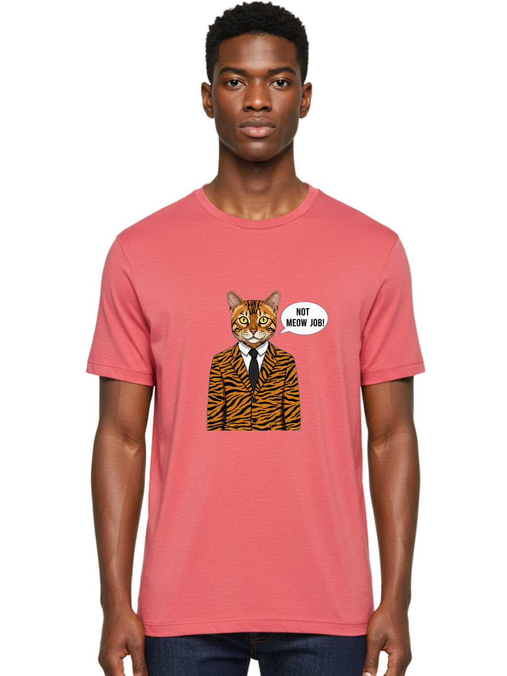 Not-Meow-Job-3 Men'S Graphic Tee, 100% Cotton, Comfortable Casual Summer Wear, Machine Washable, Vintage Camera, Old Camera, Antique Camera, Black Camera, Classic Photography, Photography Equipment, Nostalgic Device, Film Camera, Camera Art Bam988