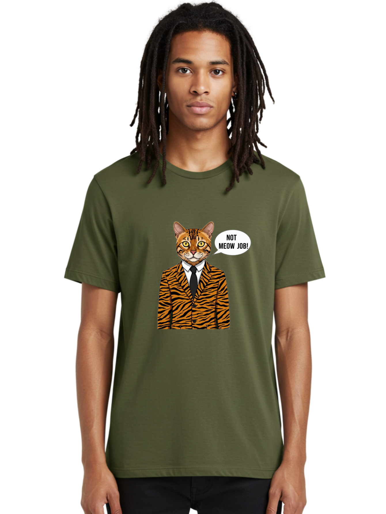 Not-Meow-Job-3 Men'S Graphic Tee, 100% Cotton, Comfortable Casual Summer Wear, Machine Washable, Vintage Camera, Old Camera, Antique Camera, Black Camera, Classic Photography, Photography Equipment, Nostalgic Device, Film Camera, Camera Art Bam988