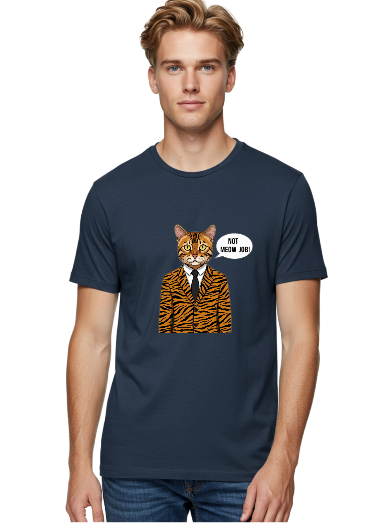 Not-Meow-Job-3 Men'S Graphic Tee, 100% Cotton, Comfortable Casual Summer Wear, Machine Washable, Vintage Camera, Old Camera, Antique Camera, Black Camera, Classic Photography, Photography Equipment, Nostalgic Device, Film Camera, Camera Art Bam988