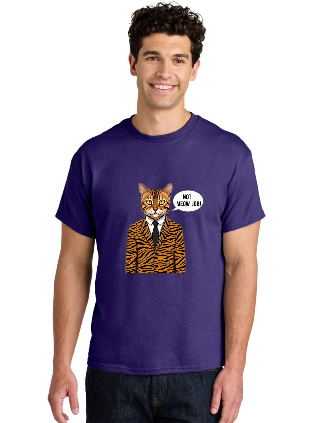 Not-Meow-Job-3 Men'S Graphic Tee, 100% Cotton, Comfortable Casual Summer Wear, Machine Washable, Vintage Camera, Old Camera, Antique Camera, Black Camera, Classic Photography, Photography Equipment, Nostalgic Device, Film Camera, Camera Art Bam988