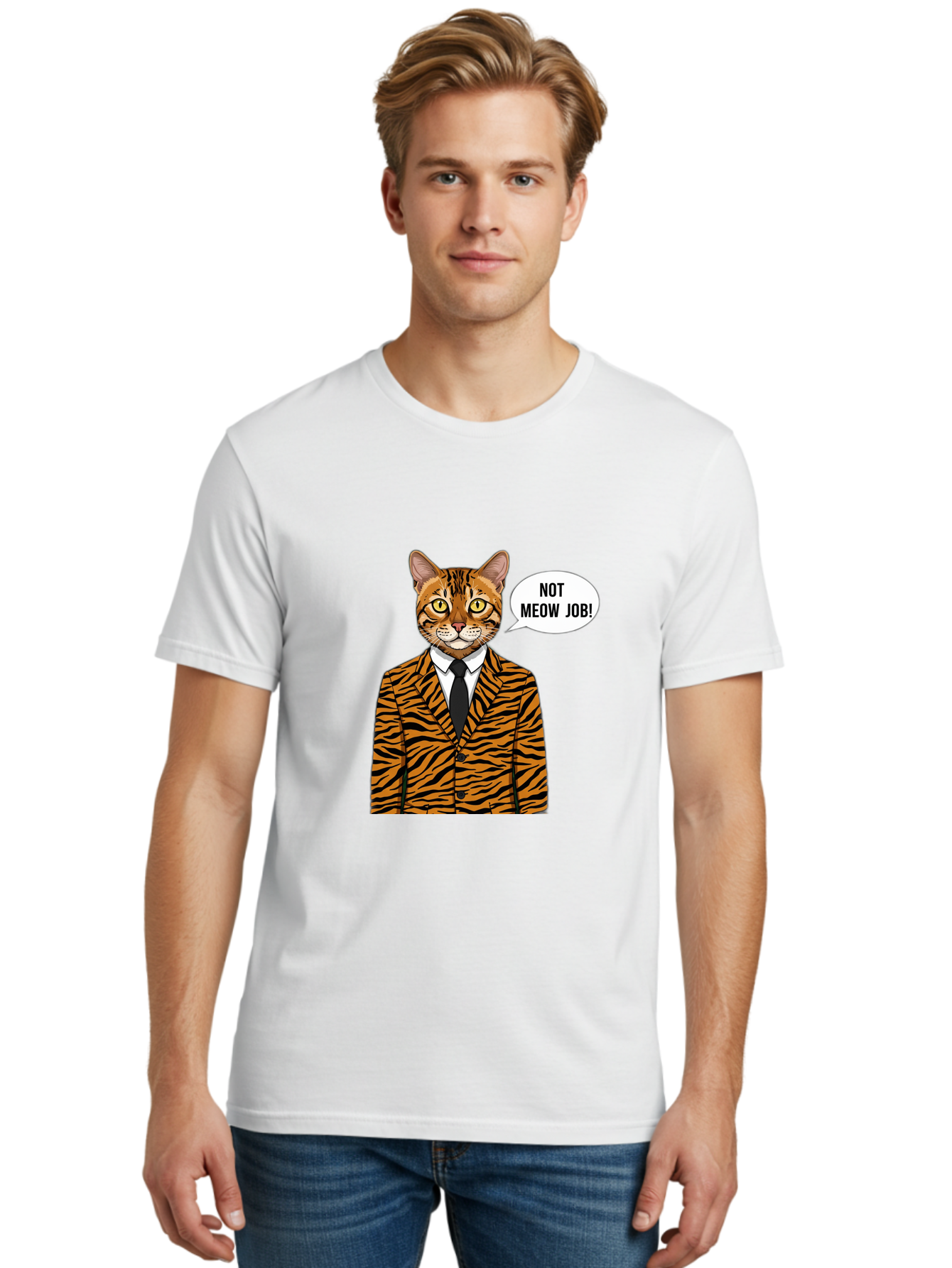 Not-Meow-Job-3 Men'S Graphic Tee, 100% Cotton, Comfortable Casual Summer Wear, Machine Washable, Vintage Camera, Old Camera, Antique Camera, Black Camera, Classic Photography, Photography Equipment, Nostalgic Device, Film Camera, Camera Art Bam988