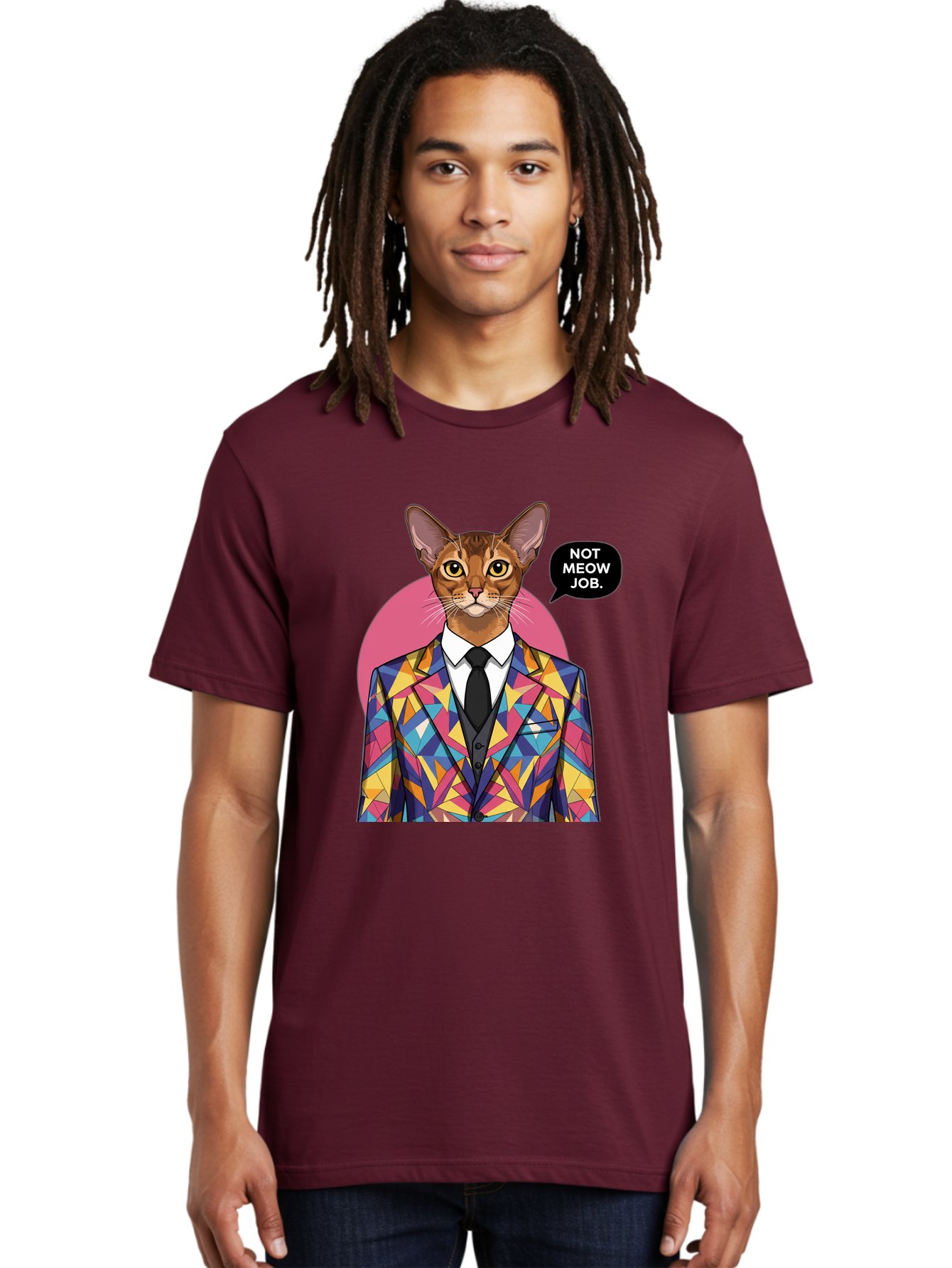 Not-Meow-Job-4 Men'S Graphic Tee, 100% Cotton, Comfortable Casual Summer Wear, Machine Washable, Vintage Camera, Old Camera, Antique Camera, Black Camera, Classic Photography, Photography Equipment, Nostalgic Device, Film Camera, Camera Art Bam989