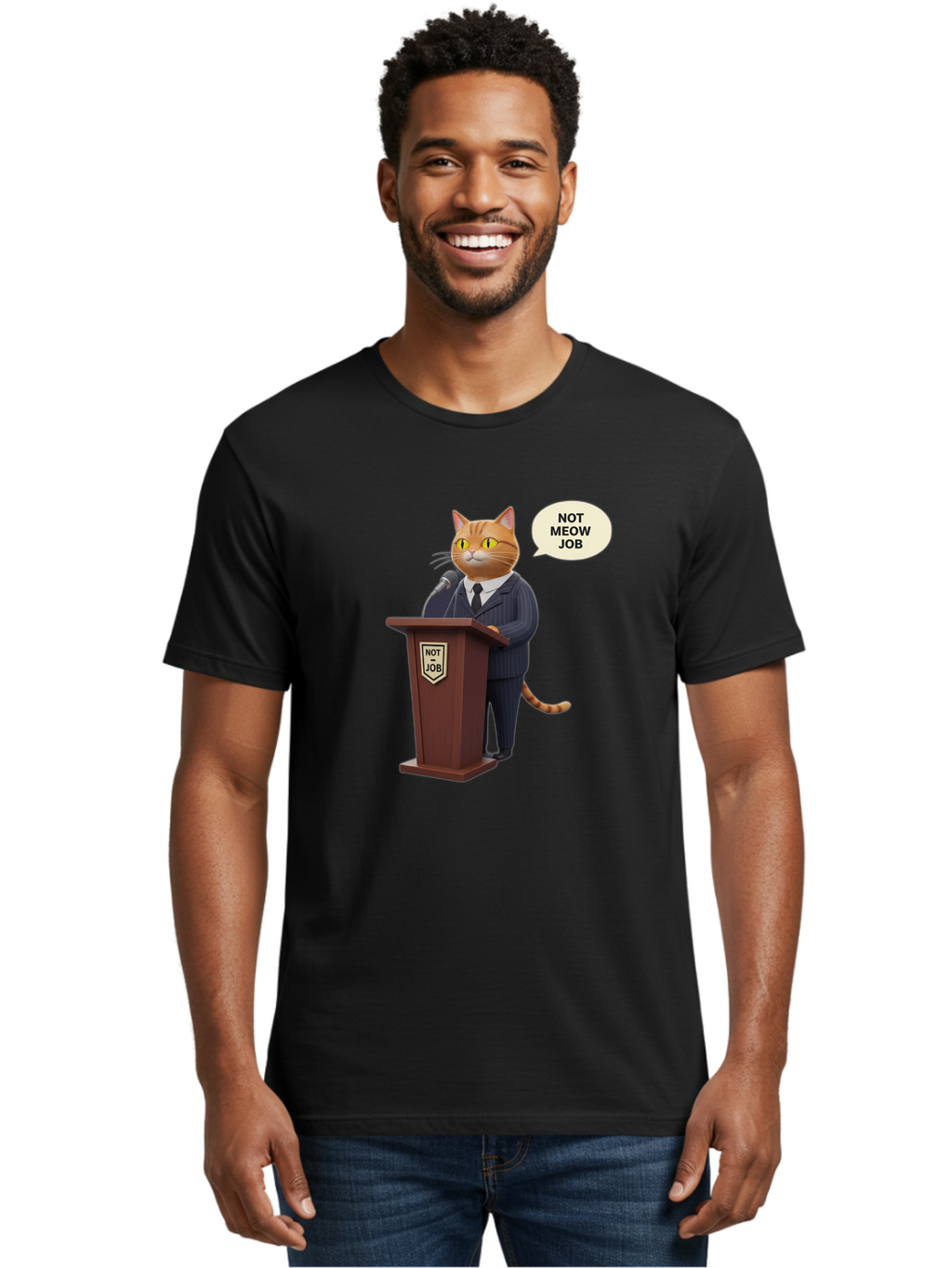 Not-Meow-Job Men'S Graphic Tee, 100% Cotton, Comfortable Casual Summer Wear, Machine Washable, Vintage Camera, Old Camera, Antique Camera, Black Camera, Classic Photography, Photography Equipment, Nostalgic Device, Film Camera, Camera Art Bam990